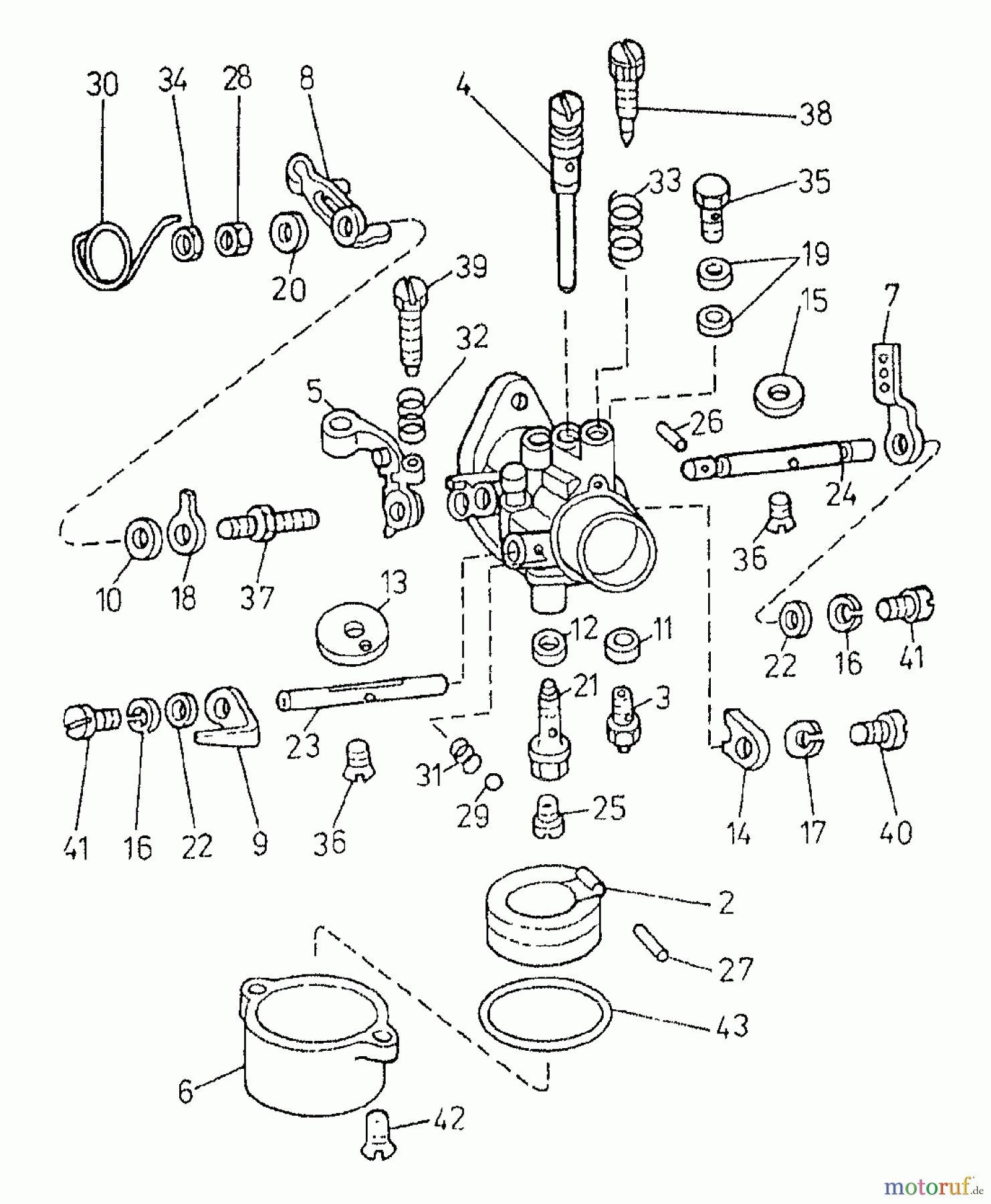  Gutbrod Motofaucheuse BM 100-2/G 07508.06  (1996) Carburateur