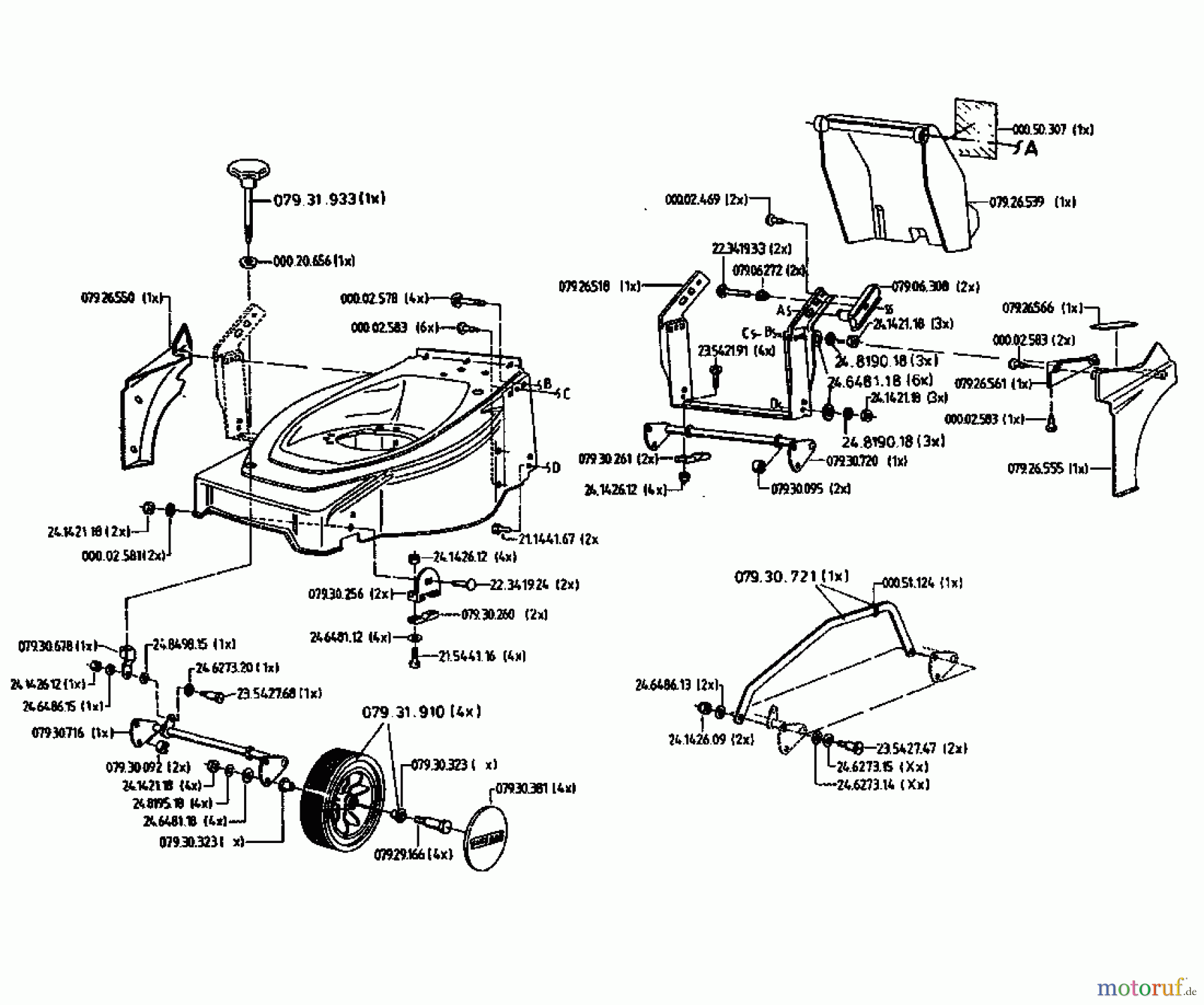  Gutbrod Tondeuse thermique HB 42 LE 04028.03  (1996) Machine de base