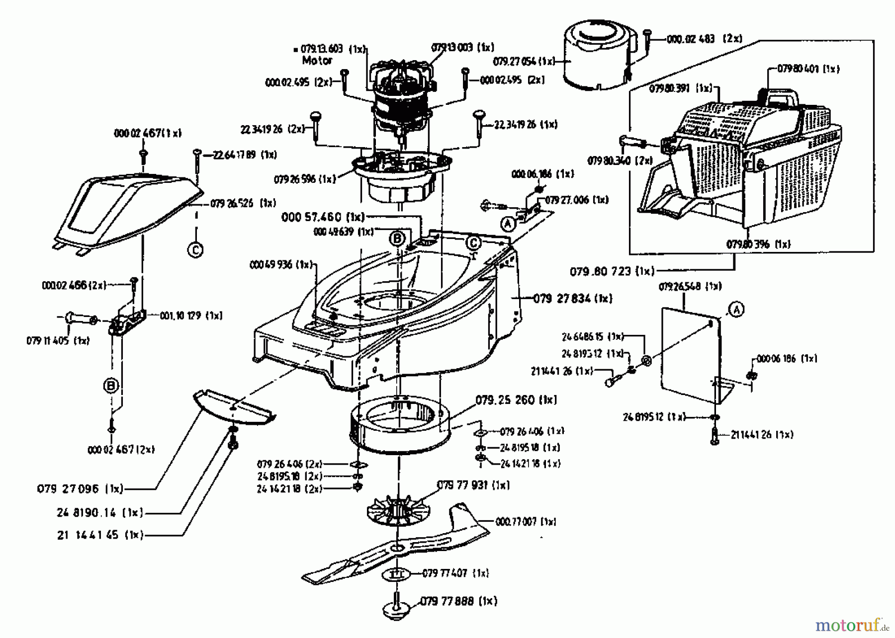  Gutbrod Tondeuse électrique HE 42 04030.07  (1996) Machine de base
