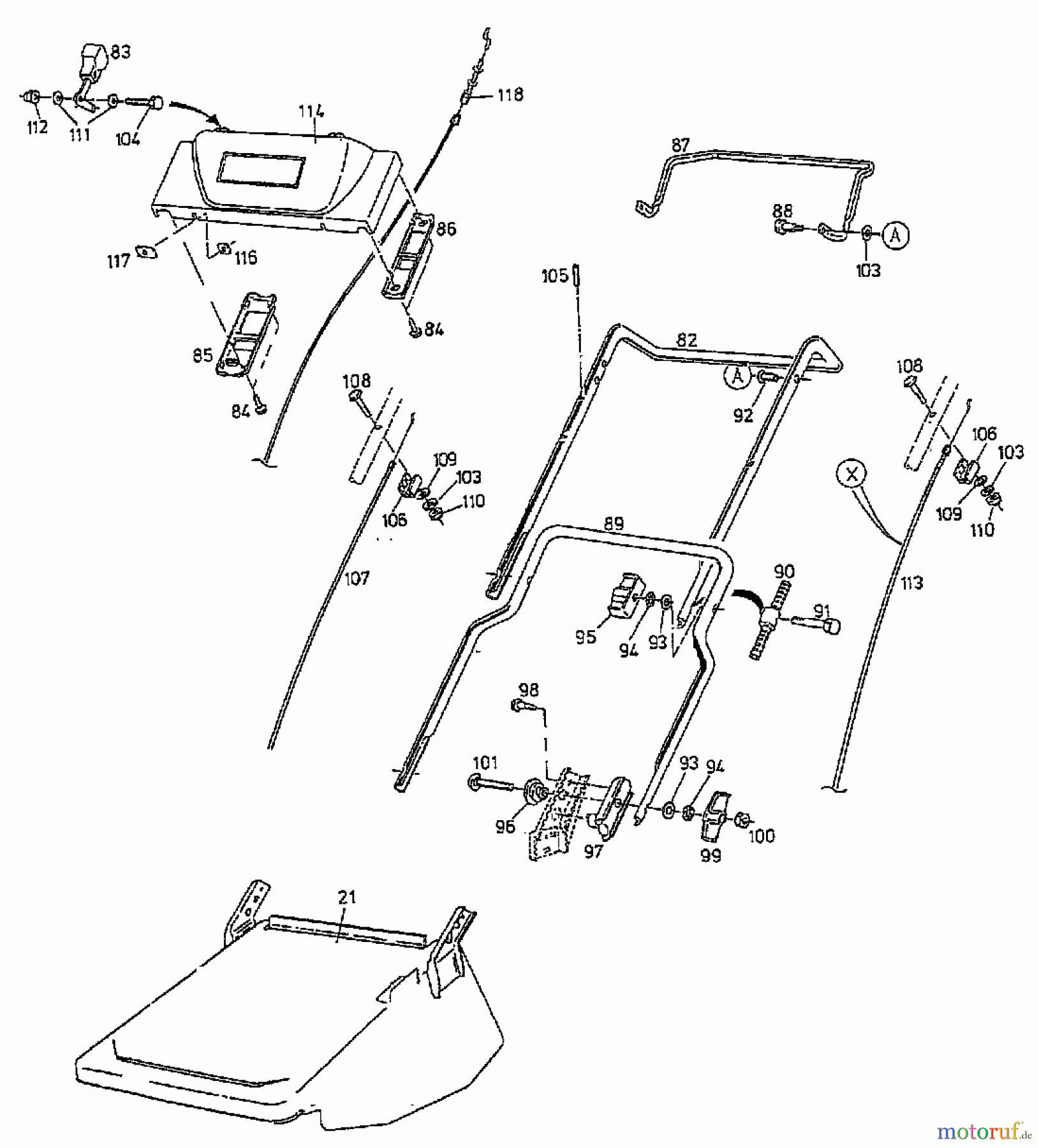  Gutbrod Scarificateur thermique VB 38 07519.04  (1997) Tableau de bord