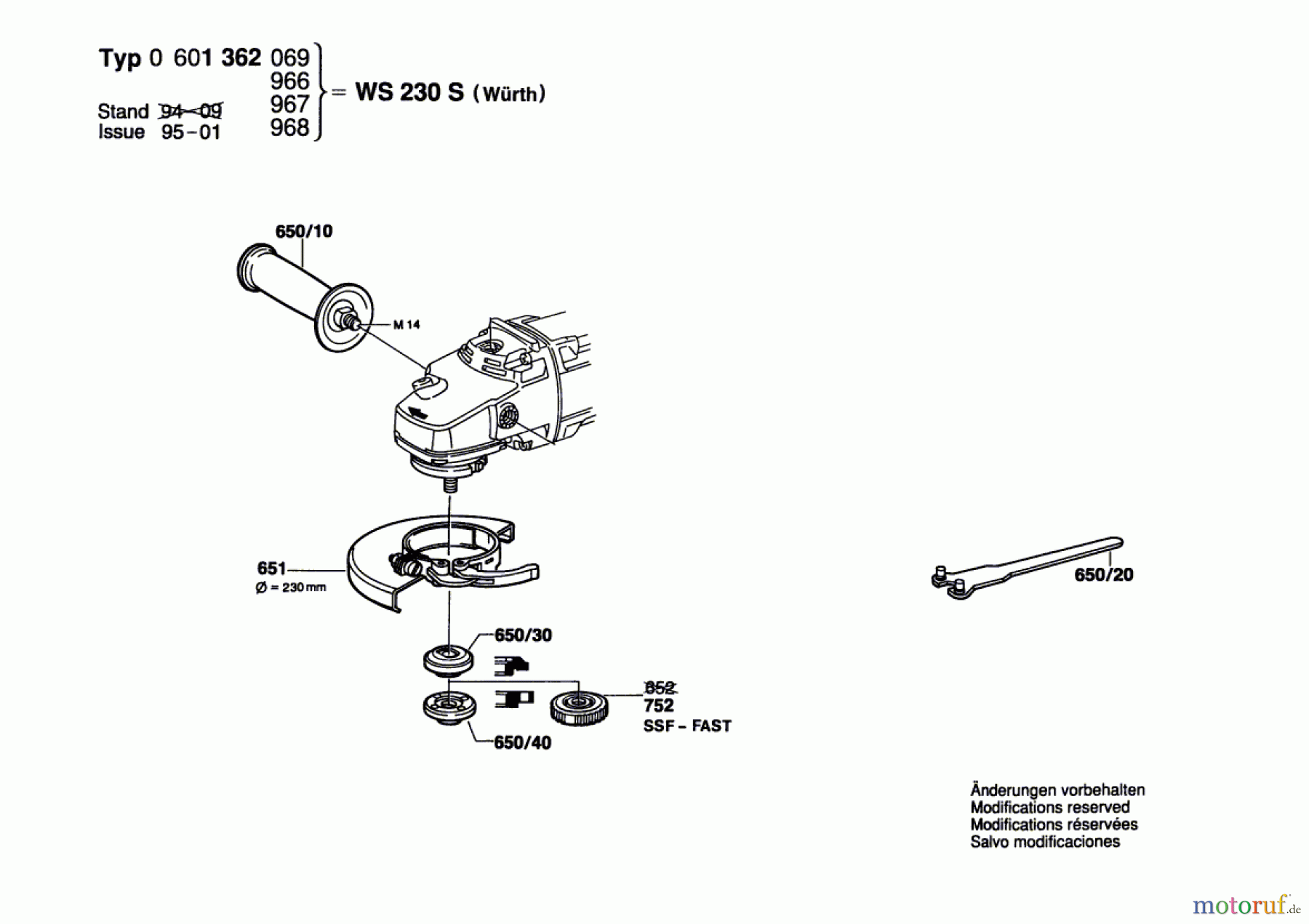  Bosch Werkzeug Winkelschleifer WS 230 S Seite 2