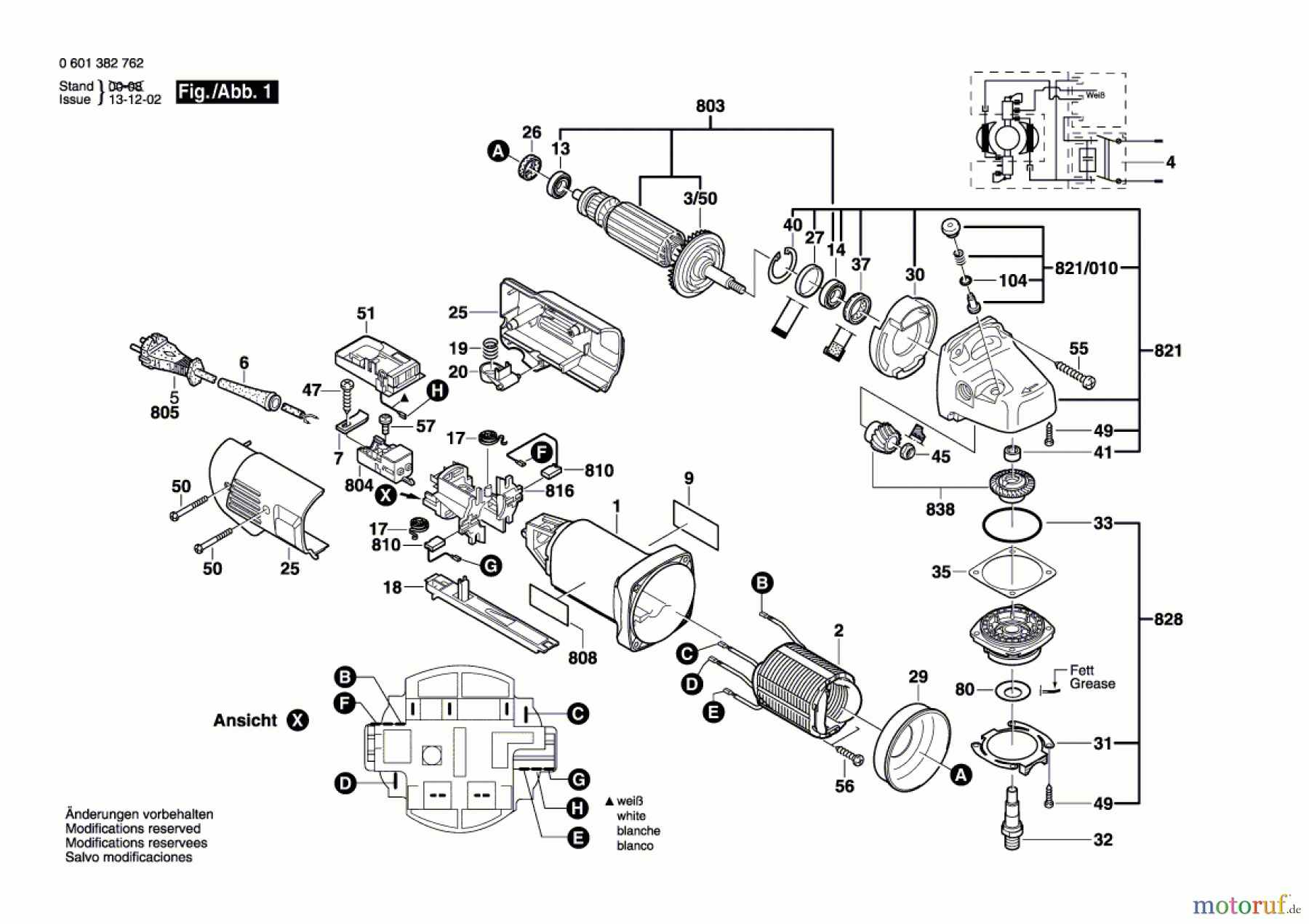  Bosch Werkzeug Winkelschleifer GWS 10-125 C Seite 1