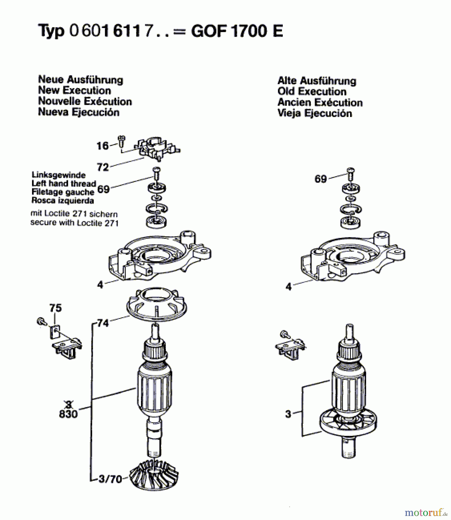  Bosch Werkzeug Hw-Oberfräse GOF 1700 E Seite 3
