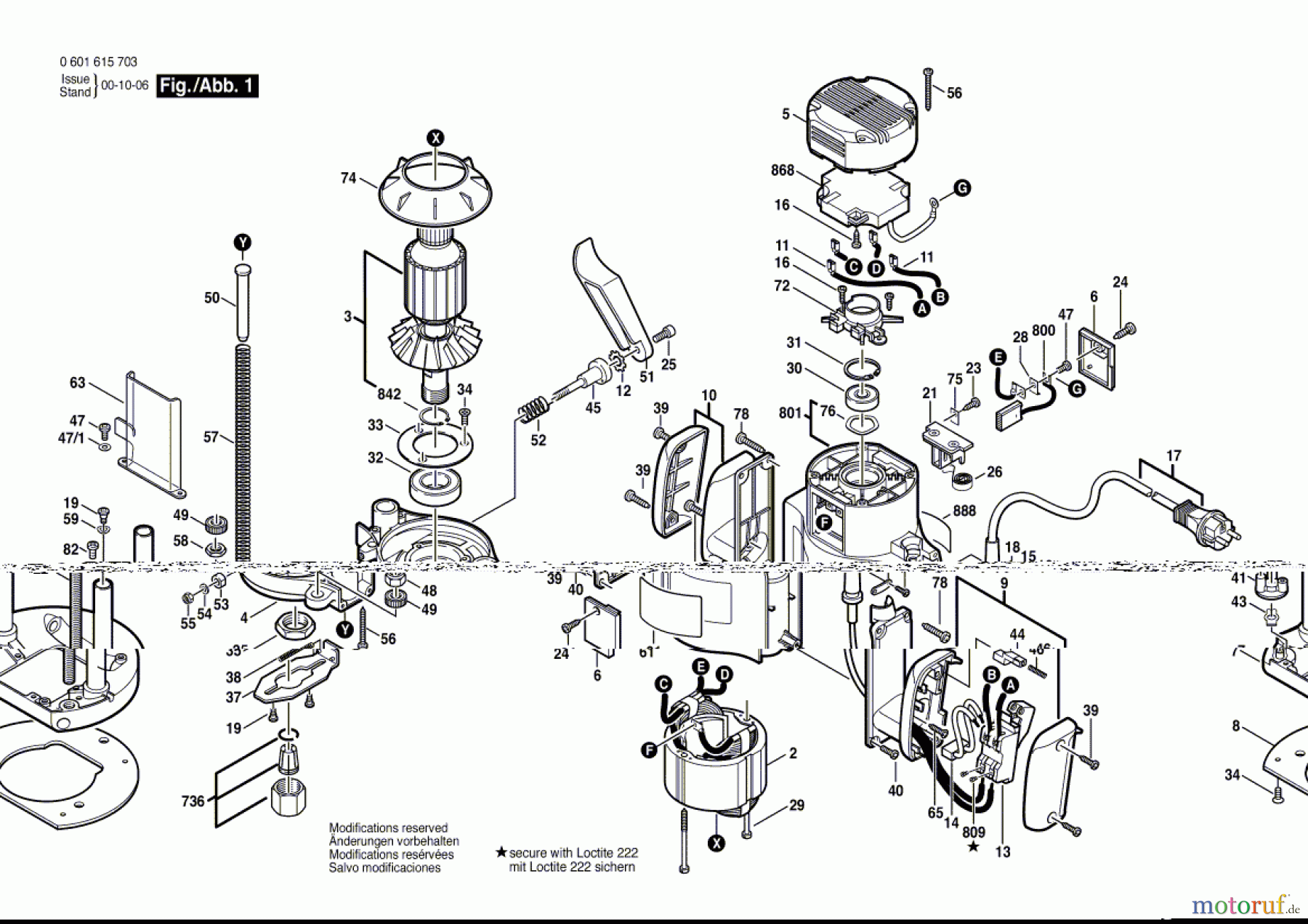  Bosch Werkzeug Oberfräse GOF 1700 ACE Seite 1