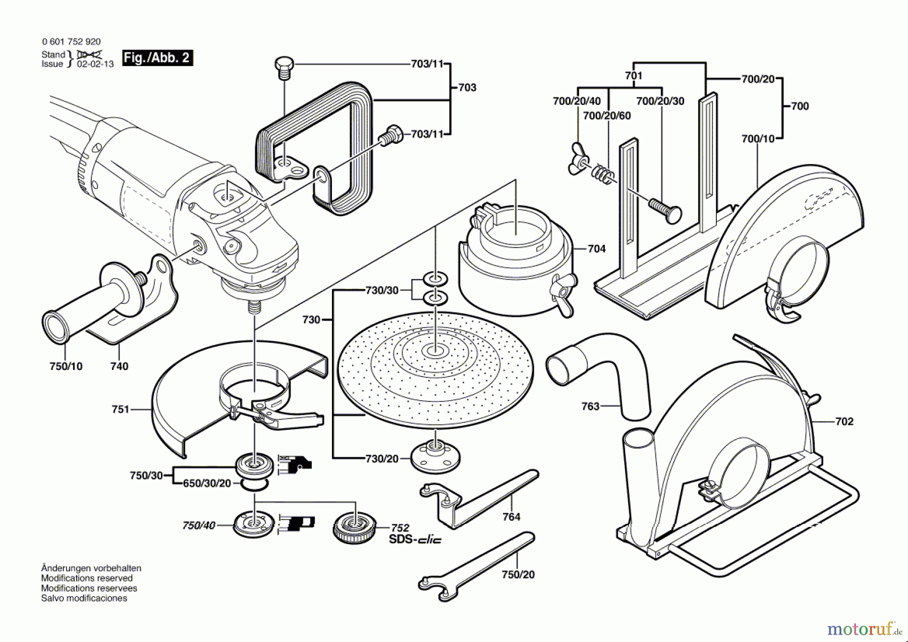  Bosch Werkzeug Winkelschleifer GWS 230 J Seite 2