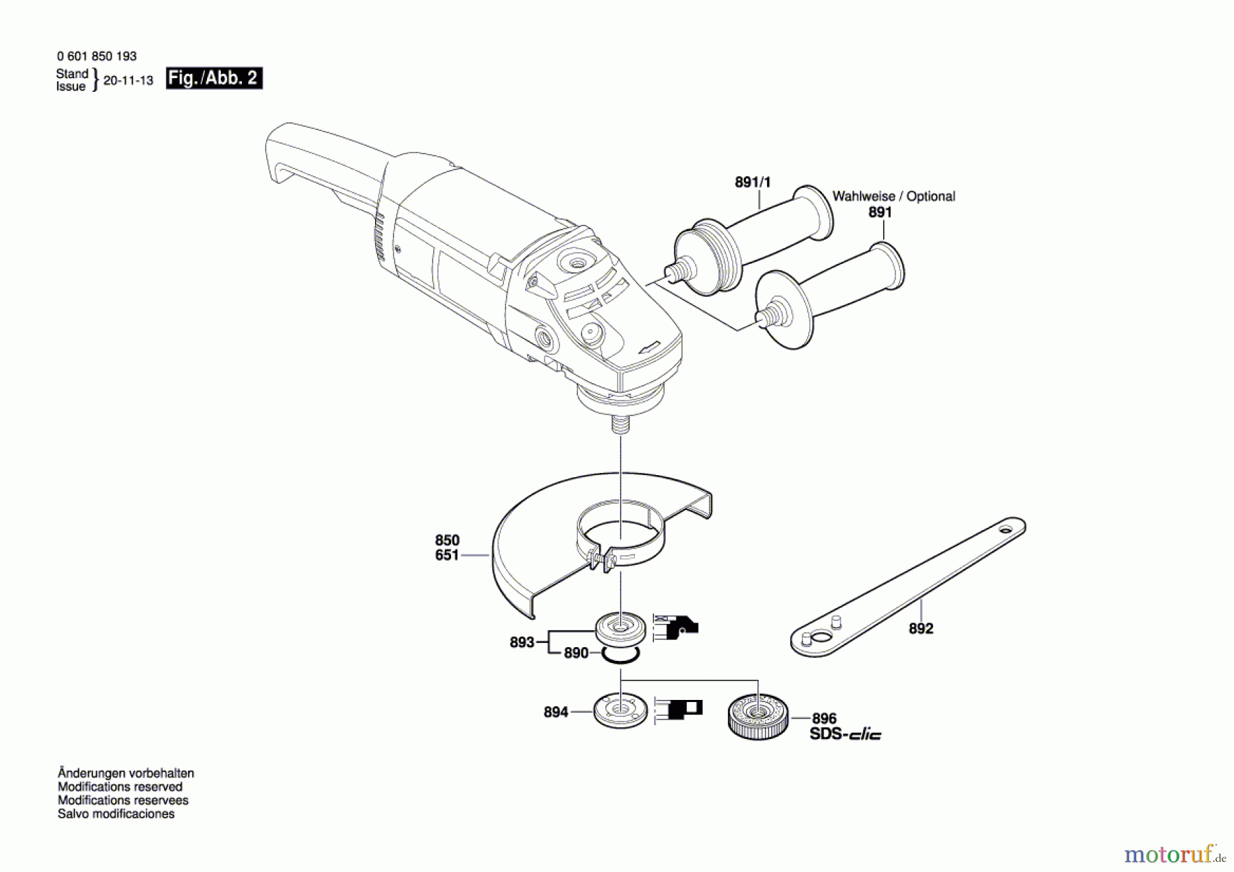  Bosch Werkzeug Winkelschleifer GWS 20-230 Seite 2