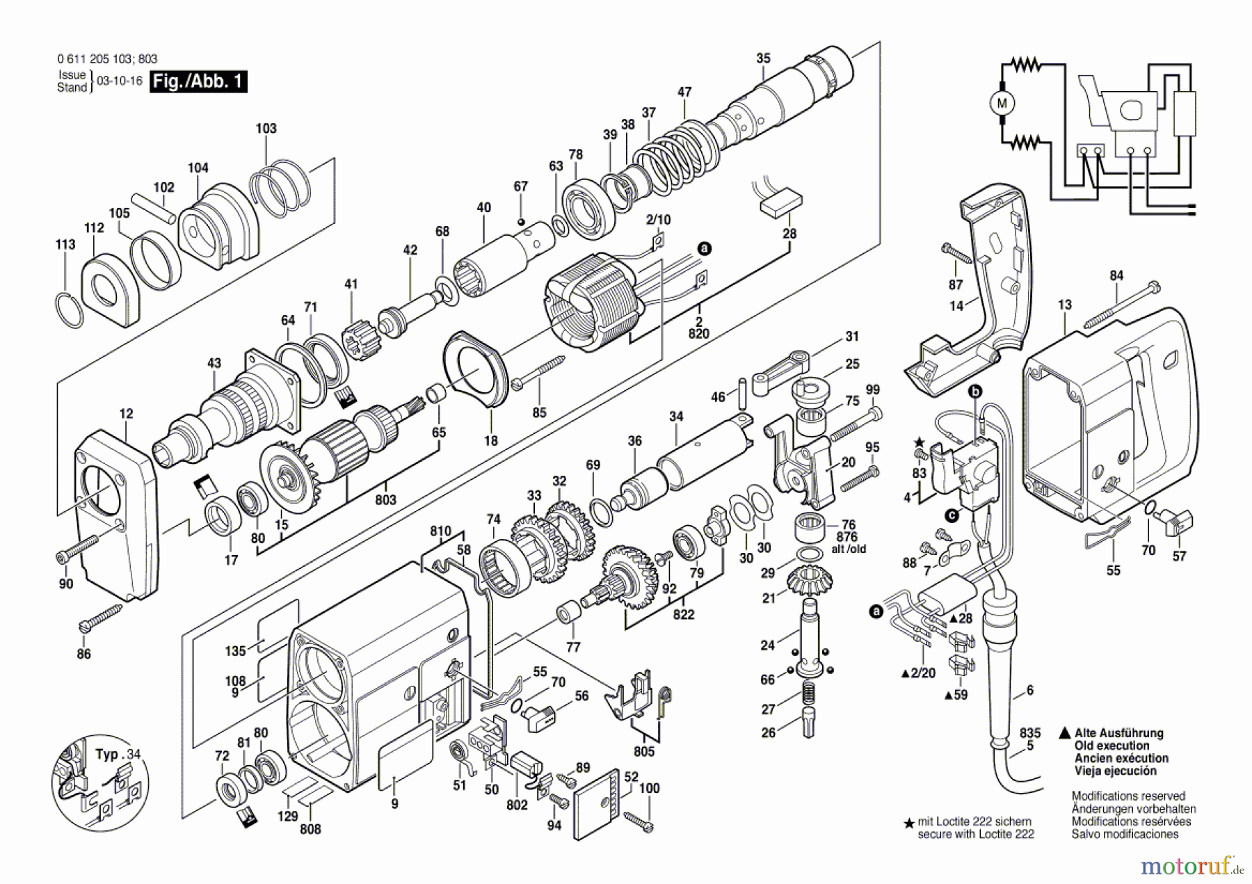  Bosch Werkzeug Gw-Bohrhammer UBH 4/26 Seite 1