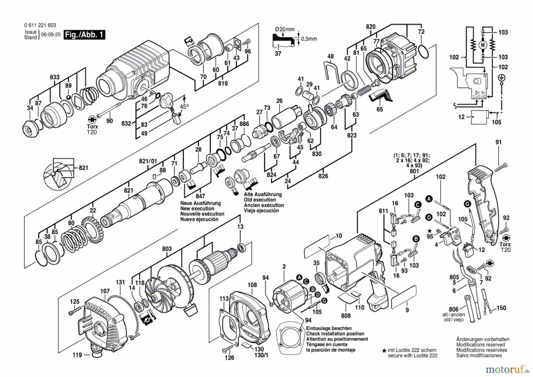  Bosch Werkzeug Gw-Bohrhammer GAH 500 DSE Seite 1