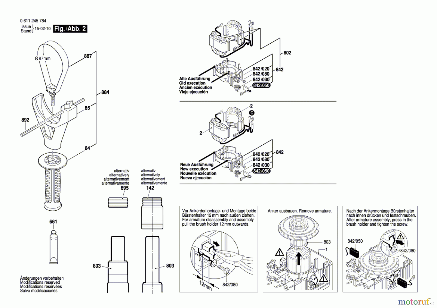  Bosch Werkzeug Bohrhammer GBH 11 DE Seite 2
