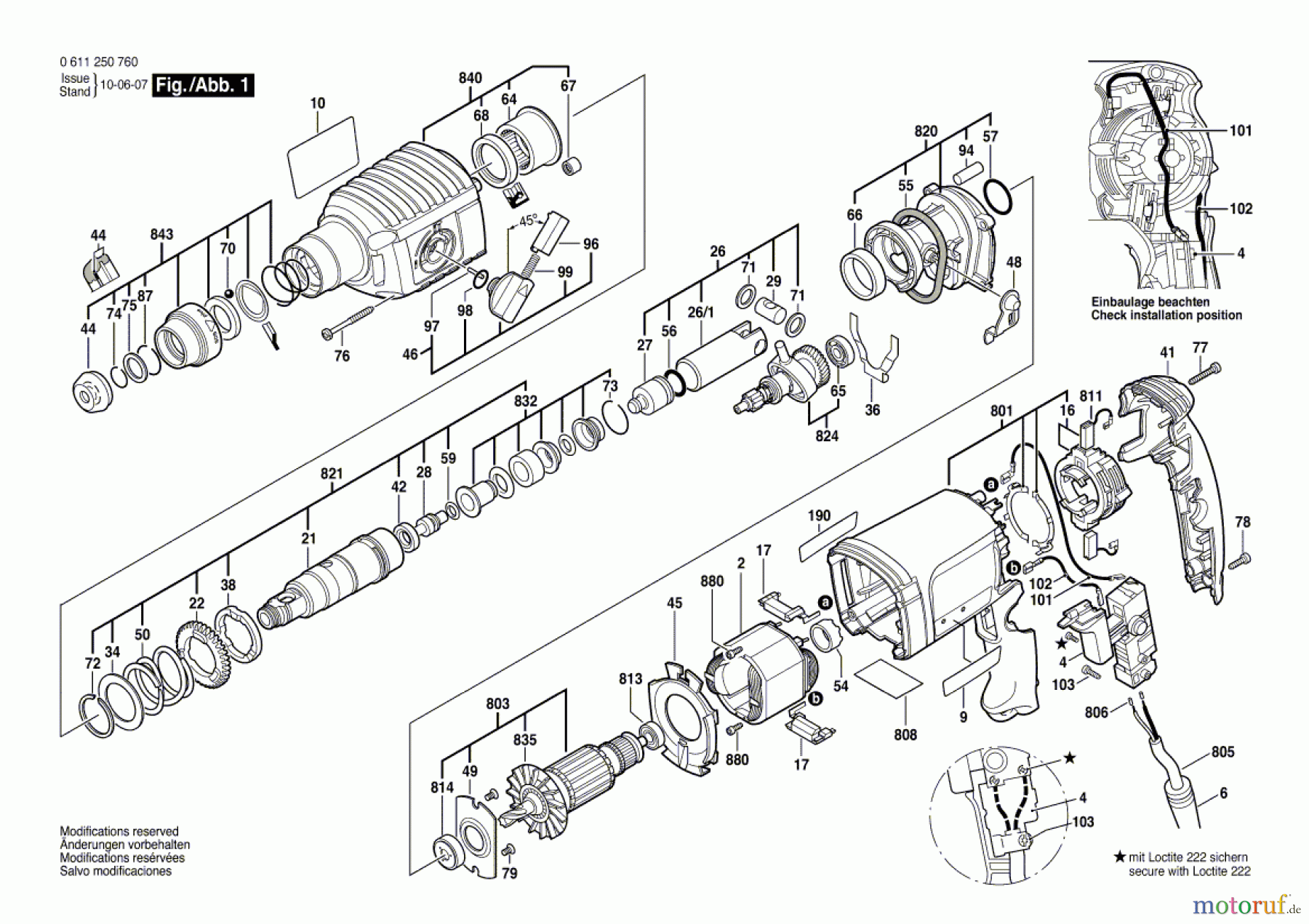  Bosch Werkzeug Bohrhammer H 22-SLE Seite 1