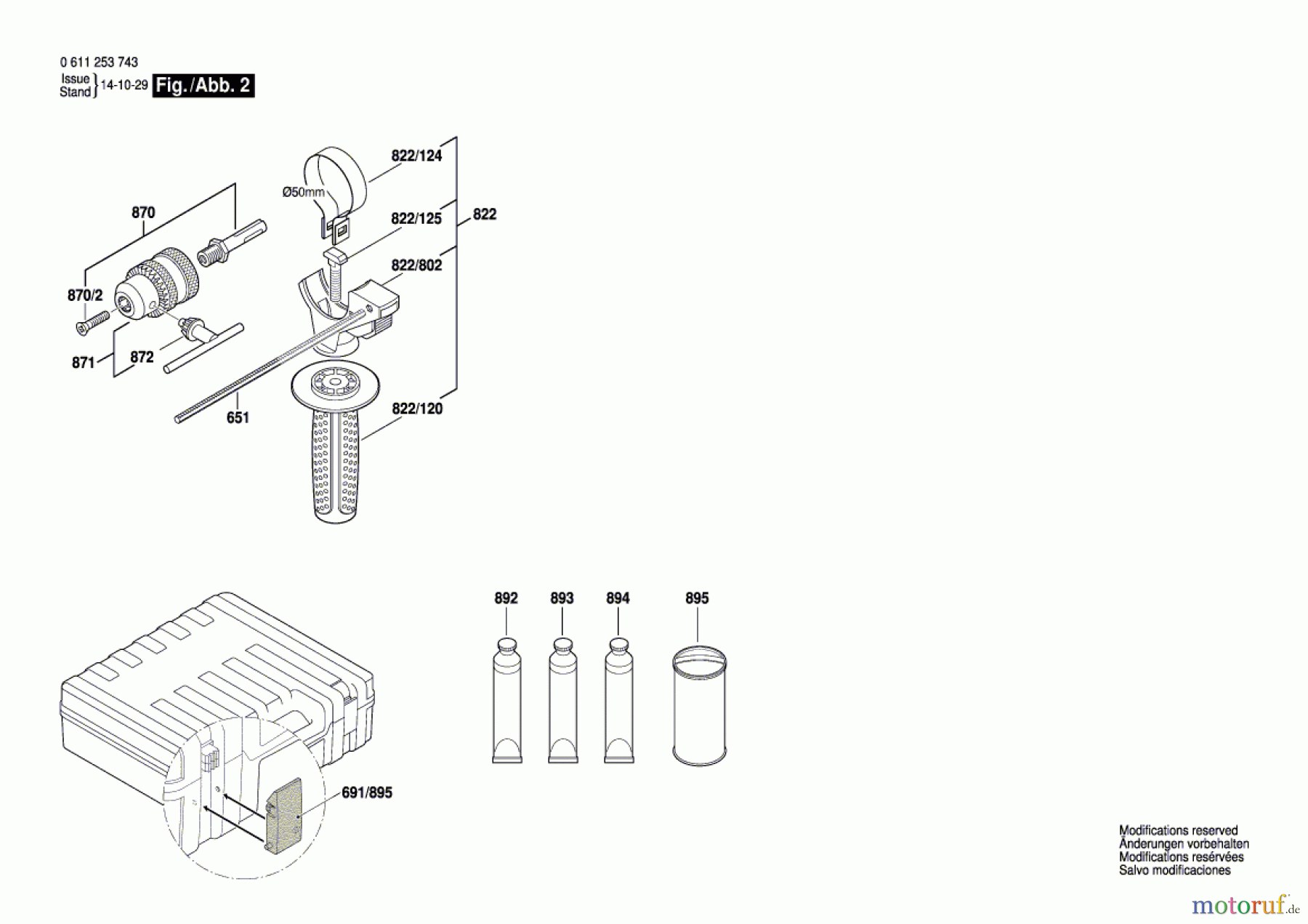  Bosch Werkzeug Bohrhammer GBH 2-26 DRE Seite 2