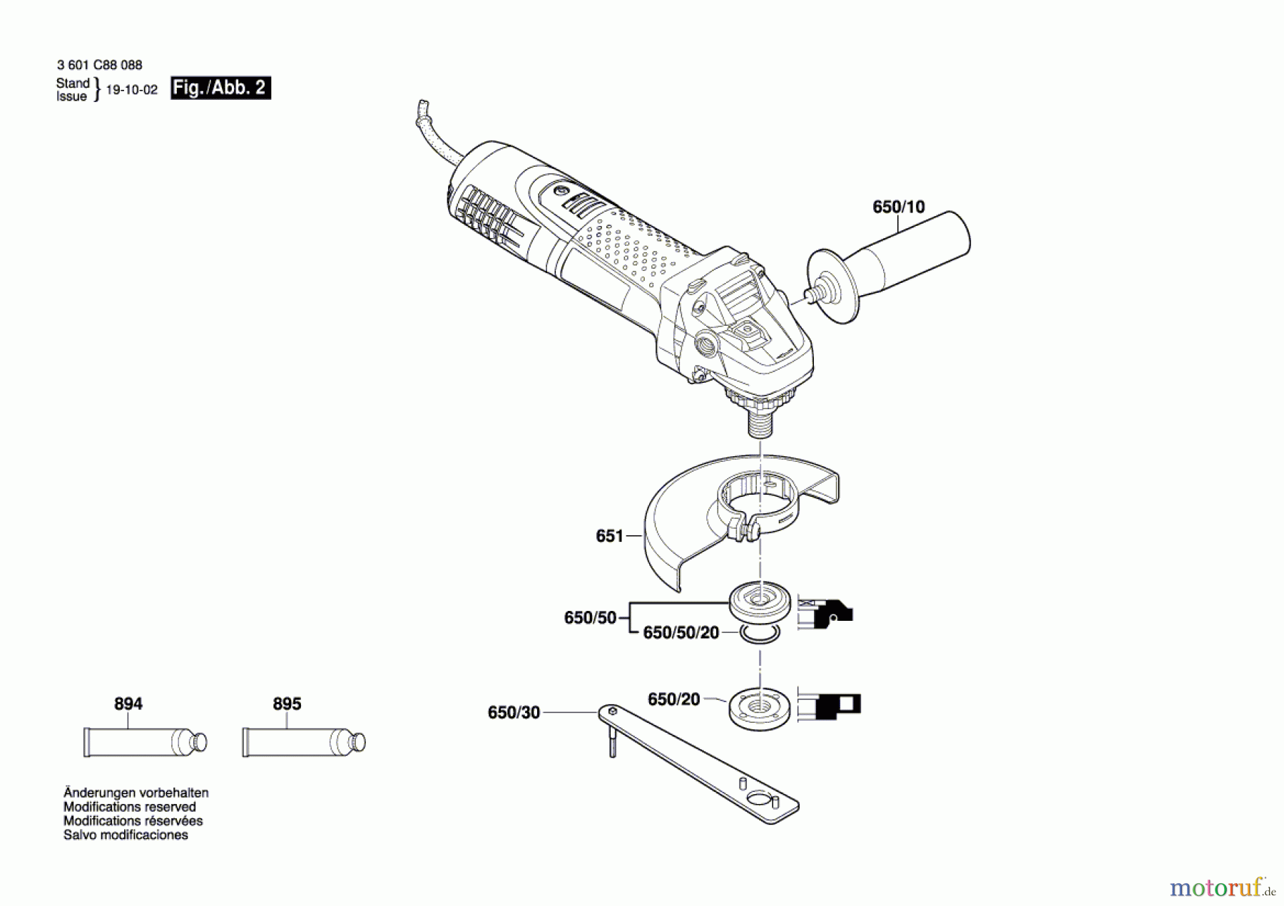  Bosch Werkzeug Winkelschleifer GWS 7-125 Seite 2