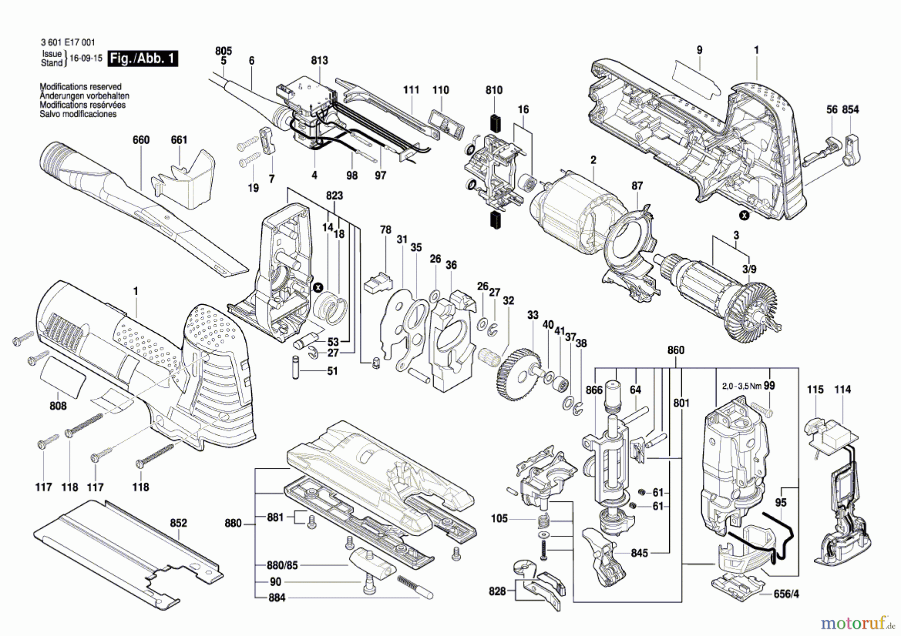  Bosch Werkzeug Pendelstichsäge GST 160 CE Seite 1