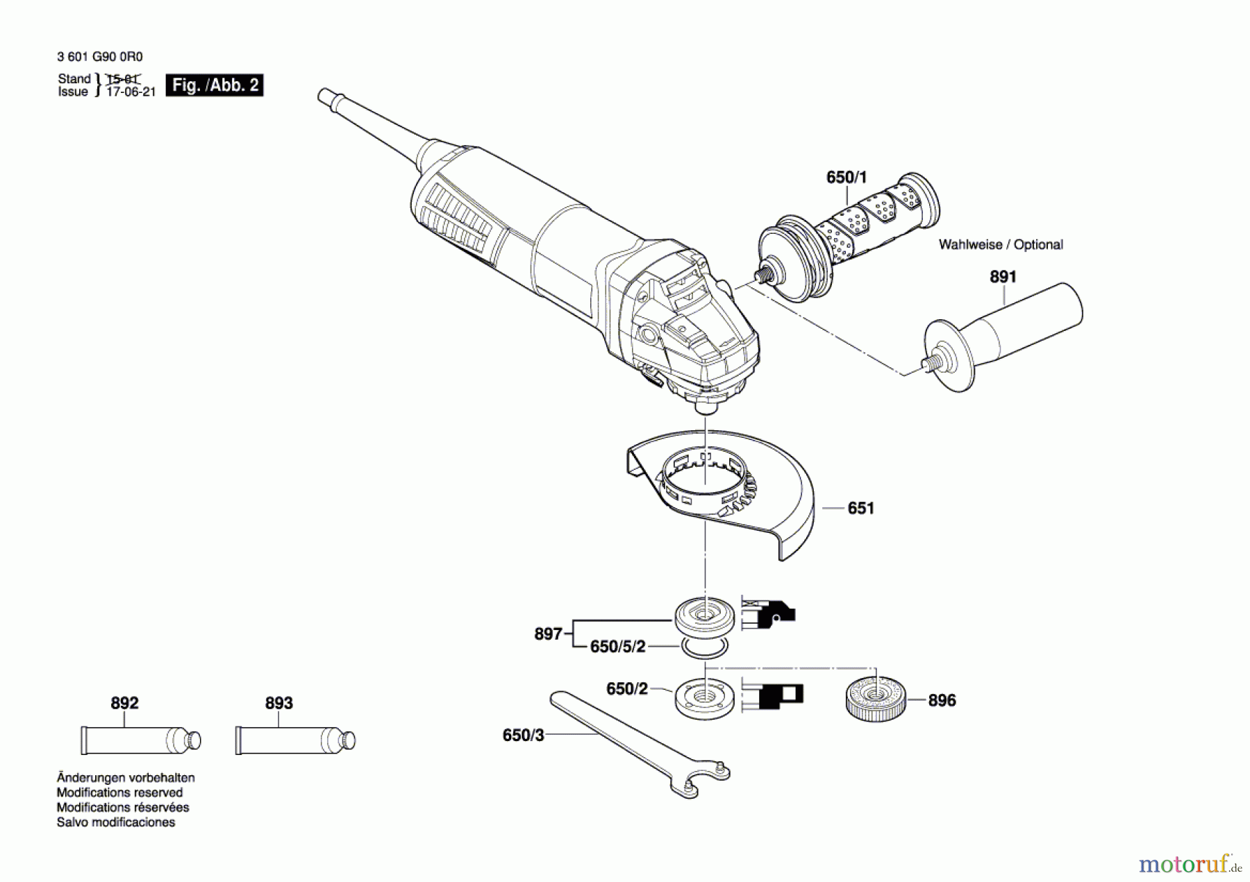  Bosch Werkzeug Winkelschleifer GWS 9-115 Seite 2