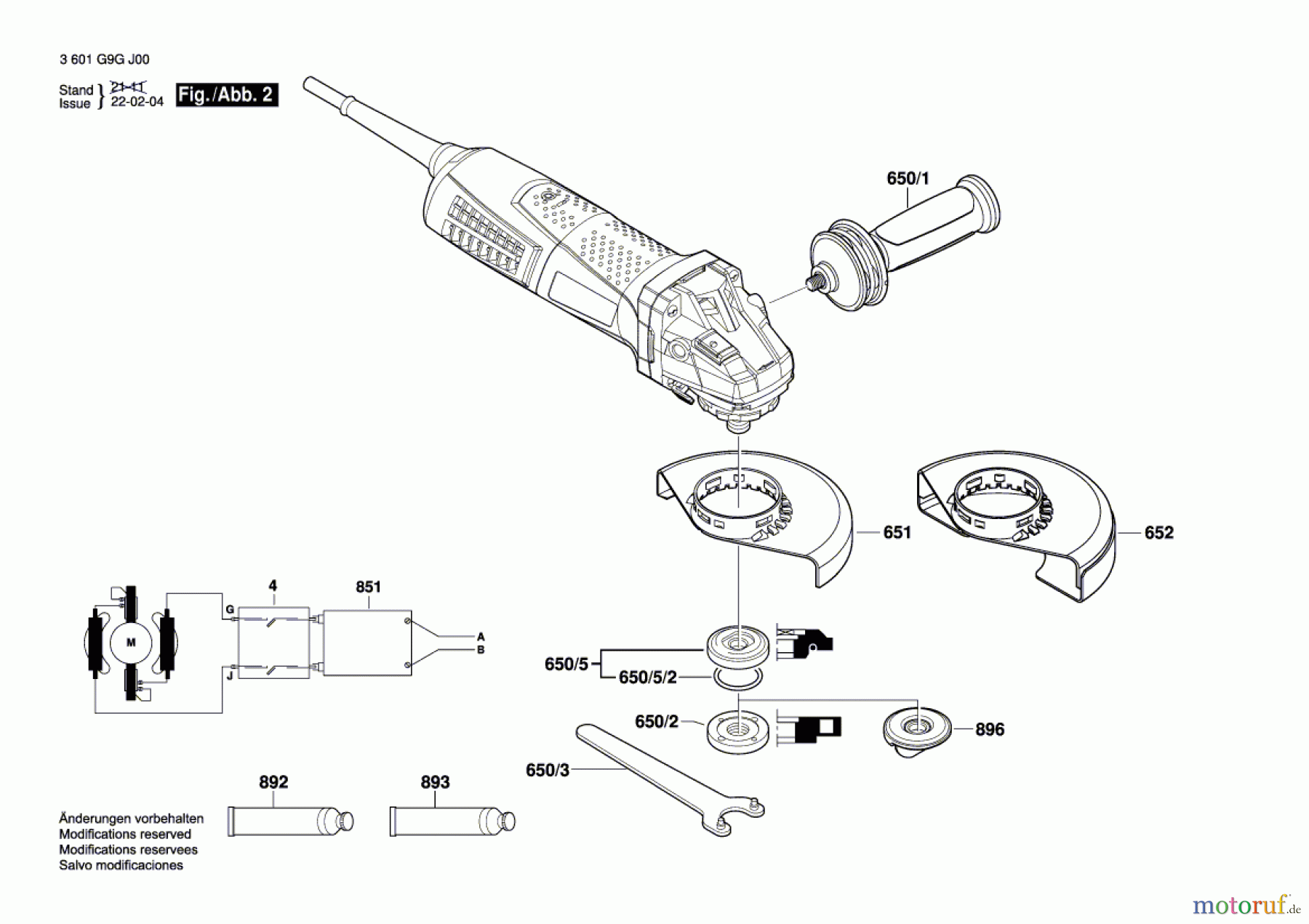  Bosch Werkzeug Winkelschleifer CG 17-150 Seite 2