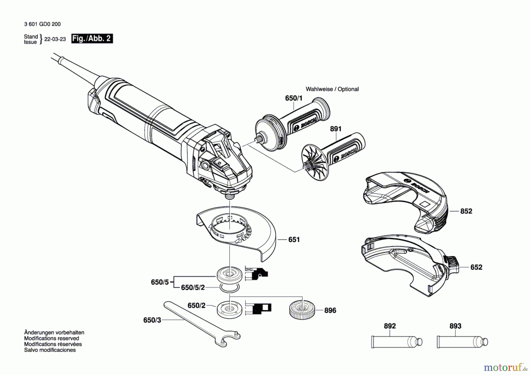  Bosch Werkzeug Winkelschleifer GWS 17-125 Seite 2
