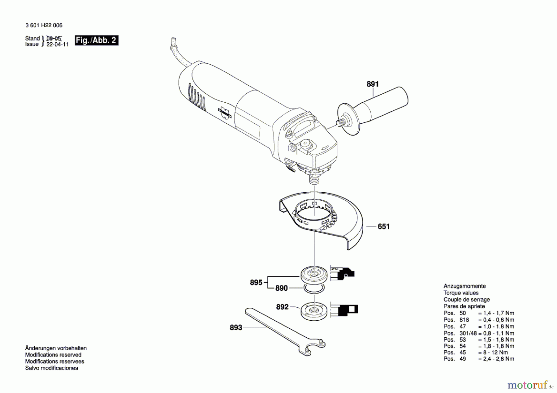  Bosch Werkzeug Winkelschleifer EWS 125 S Seite 2