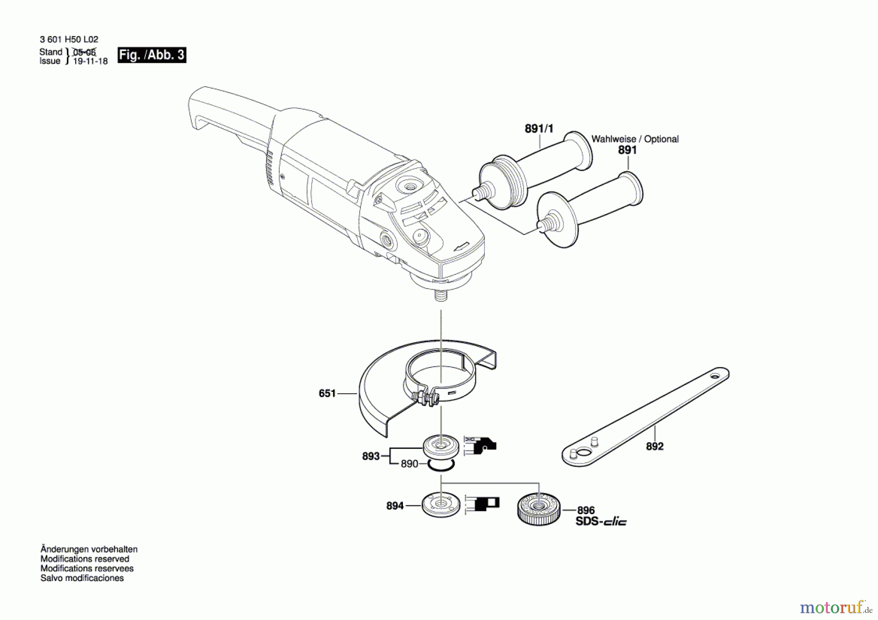  Bosch Werkzeug Winkelschleifer GWS 20-180 H Seite 3