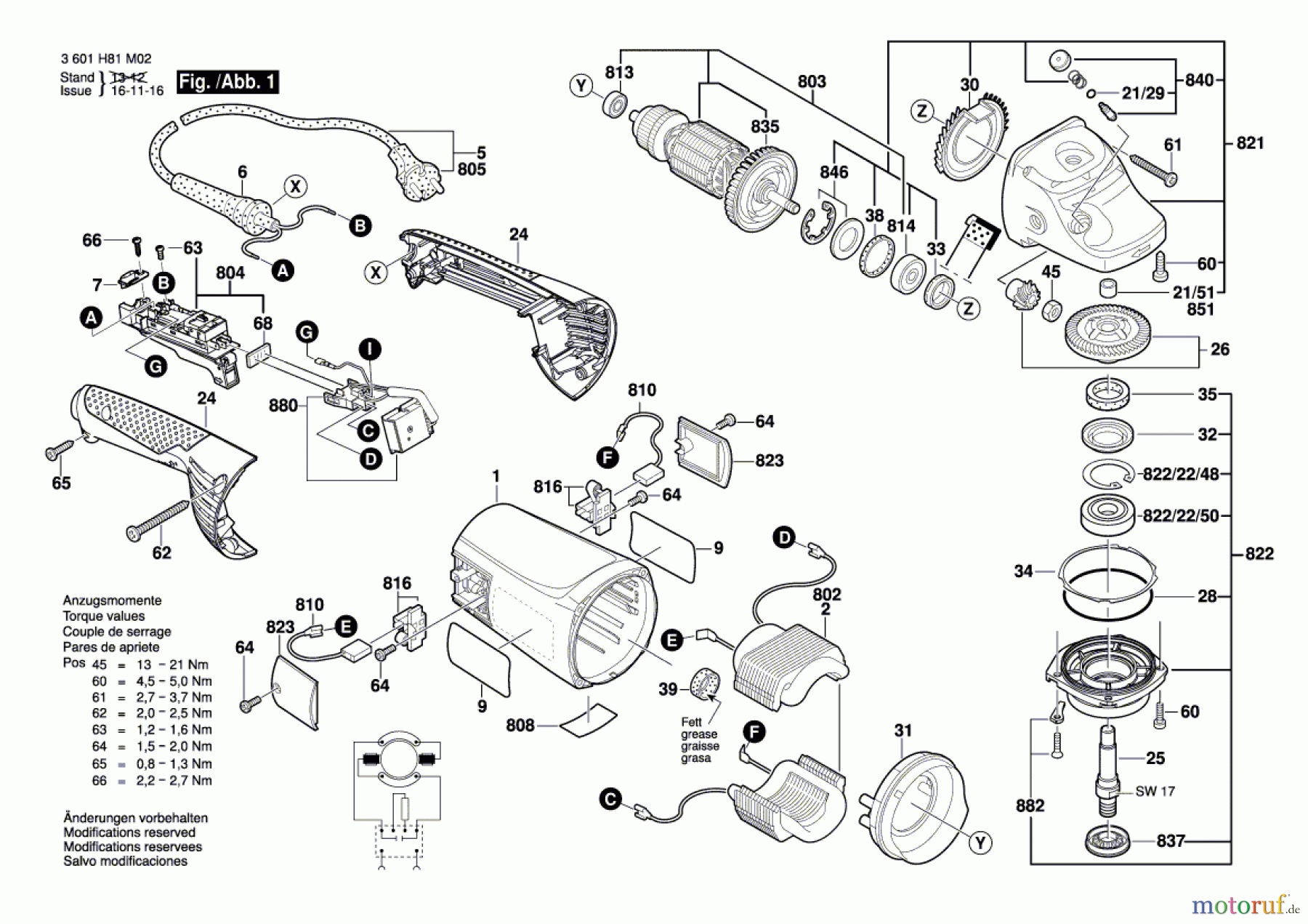  Bosch Werkzeug Winkelschleifer GWS 230 JH Seite 1