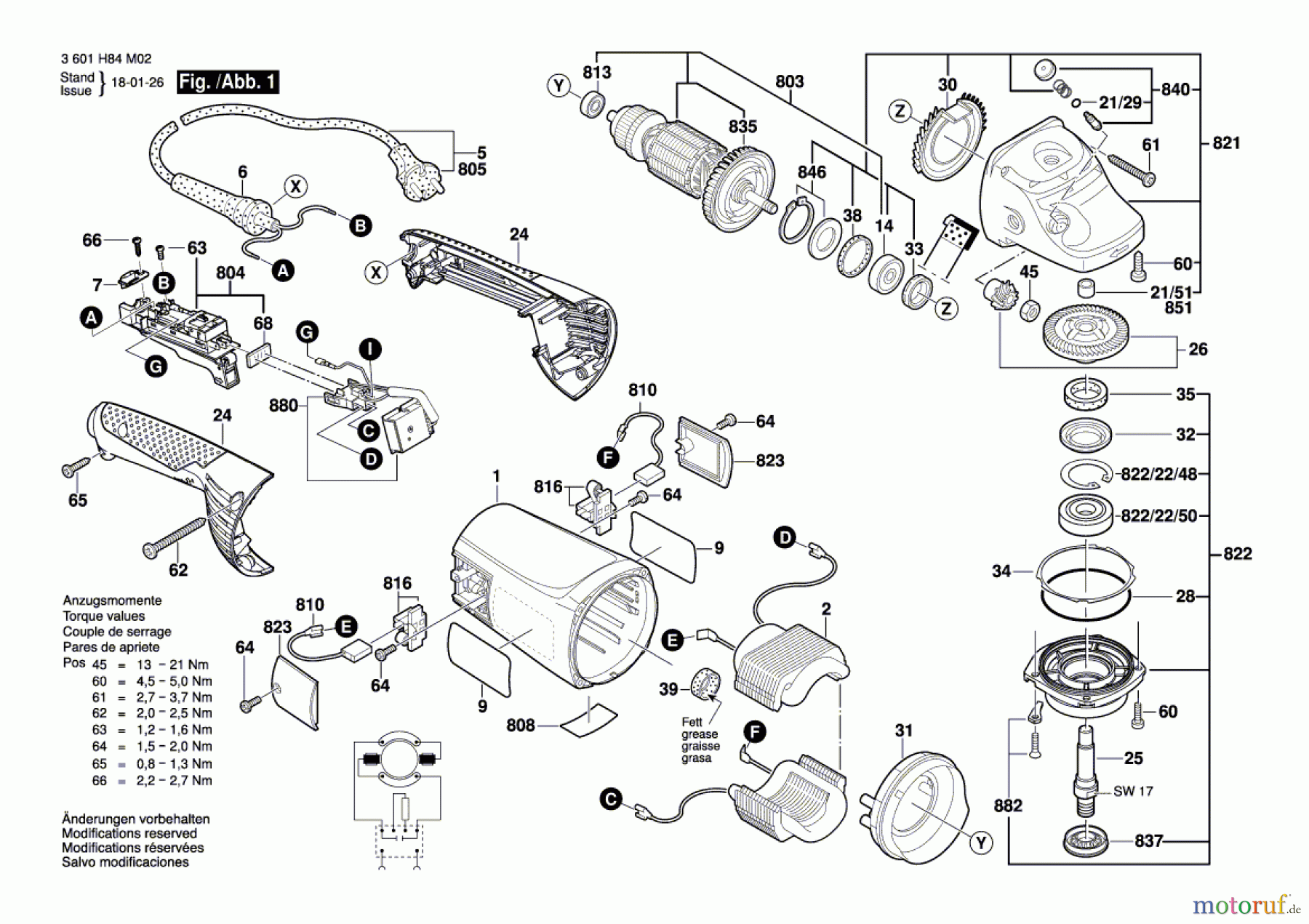  Bosch Werkzeug Winkelschleifer GWS 24-230 JH Seite 1