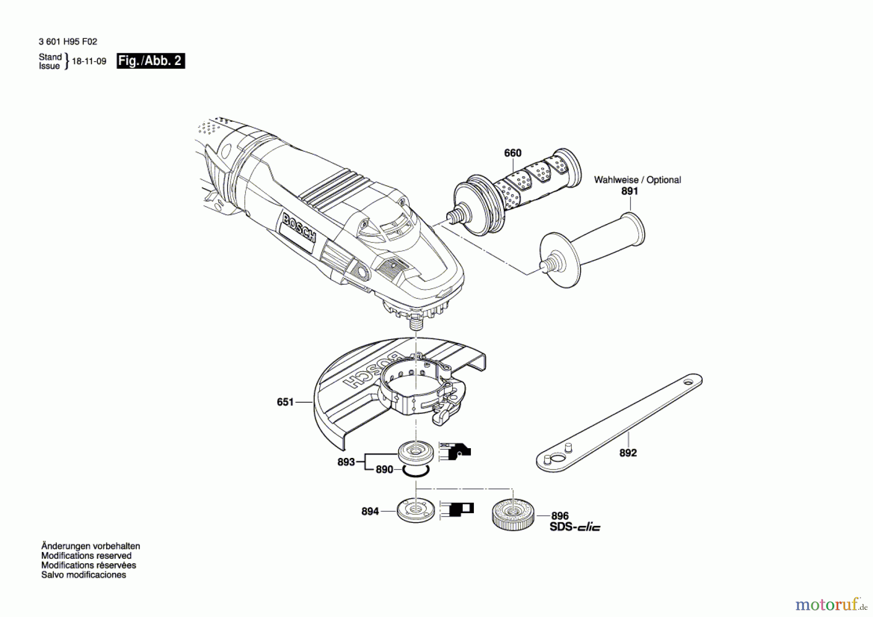  Bosch Werkzeug Winkelschleifer GWS 26-230 LVI Seite 2
