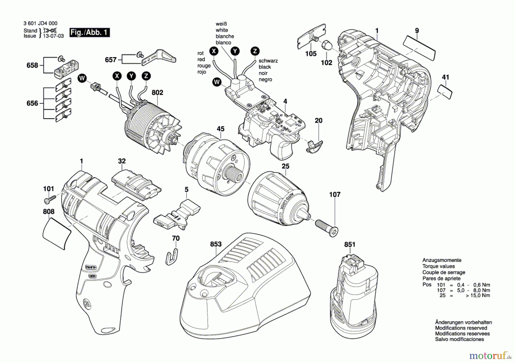  Bosch Akku Werkzeug Akku-Bohrschrauber GSR 10,8V-EC TE Seite 1