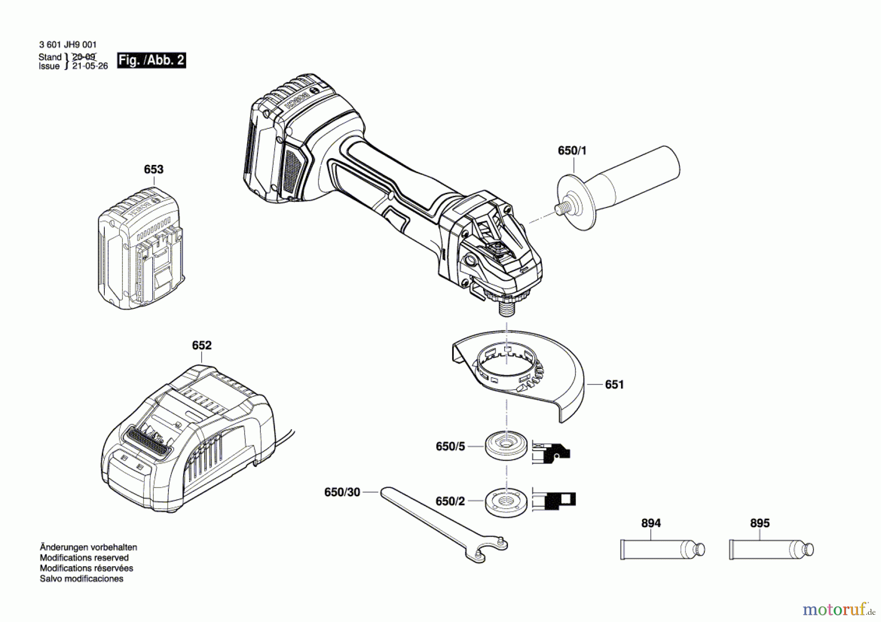  Bosch Akku Werkzeug Akku-Winkelschleifer 5331 Seite 2
