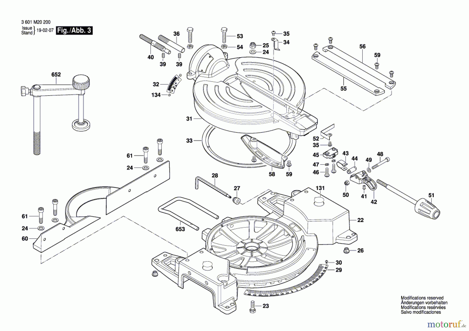  Bosch Werkzeug Kapp-/Gehrungssäge GCM 10 J Seite 3