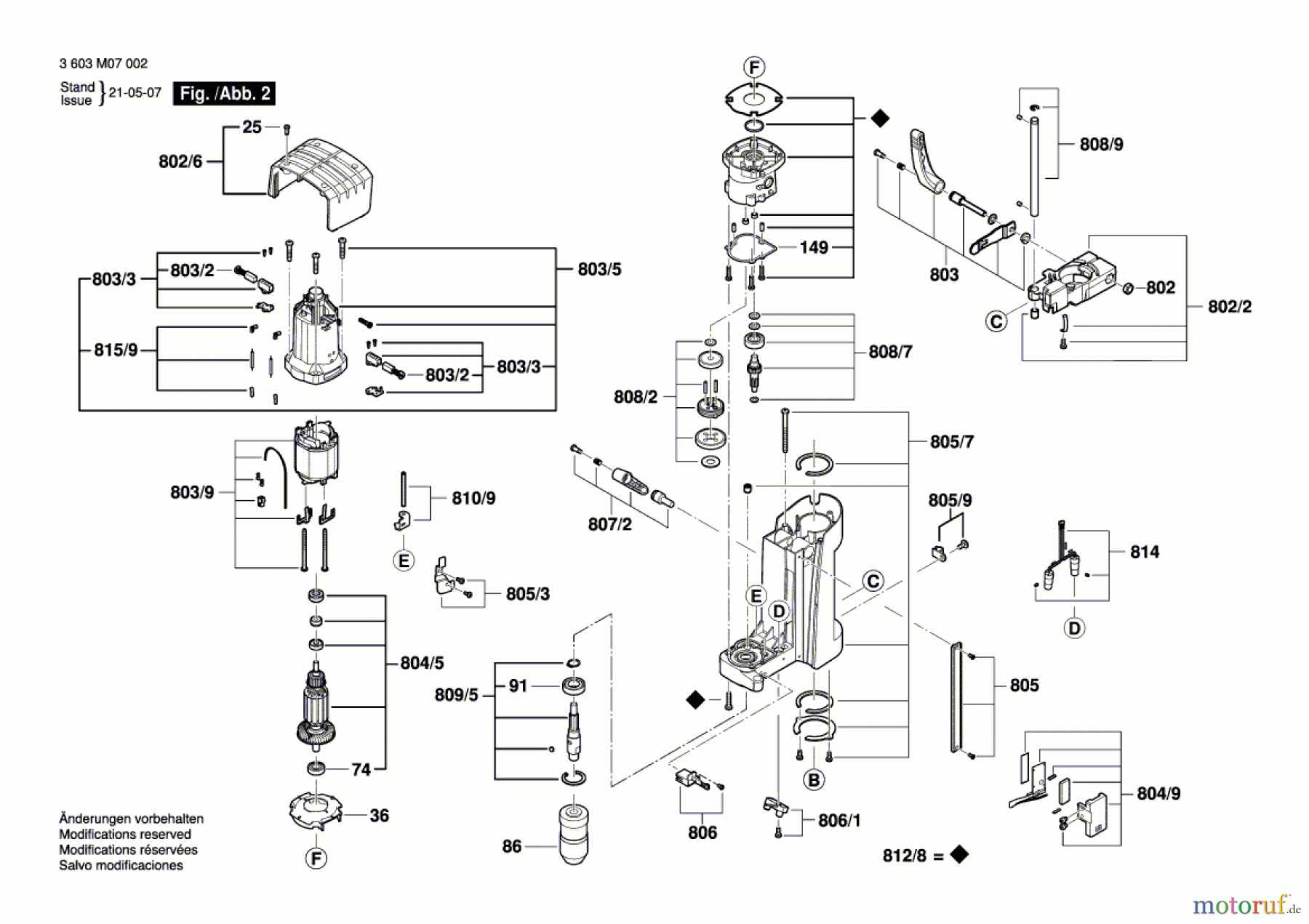  Bosch Werkzeug Tischbohrmaschine PBD 40 Seite 2