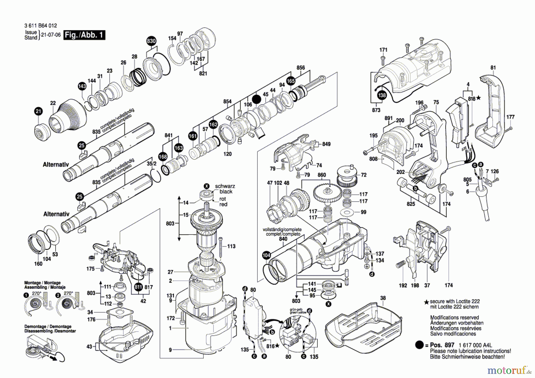  Bosch Werkzeug Bohrhammer 11264 EVS Seite 1
