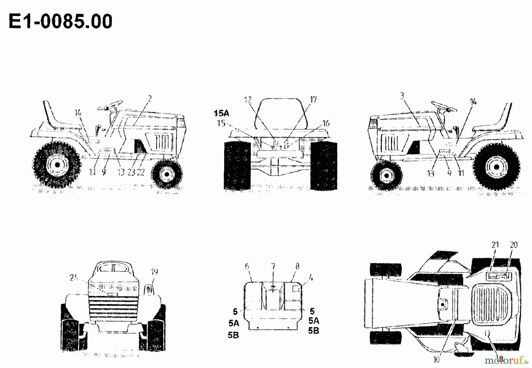  Gutbrod Tracteurs de pelouse 1114 AWS 00097.01  (1992) Décalcomanie