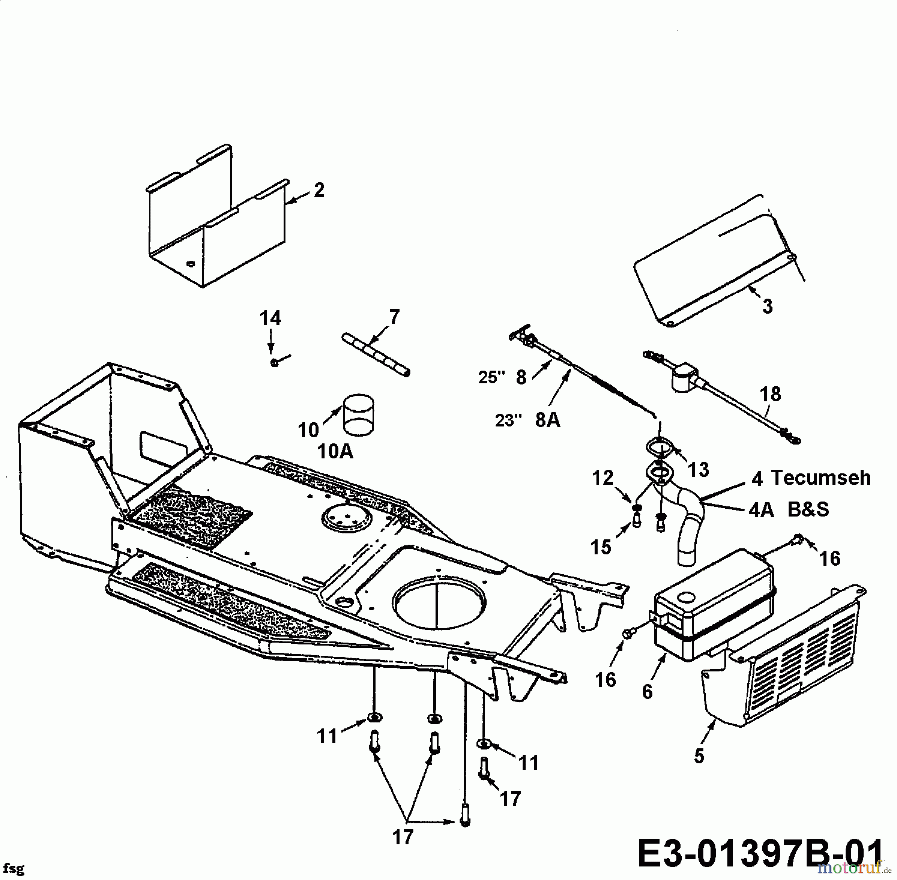  MTD Tracteurs de pelouse J 124 13AH455A661  (2000) Accessoires moteur