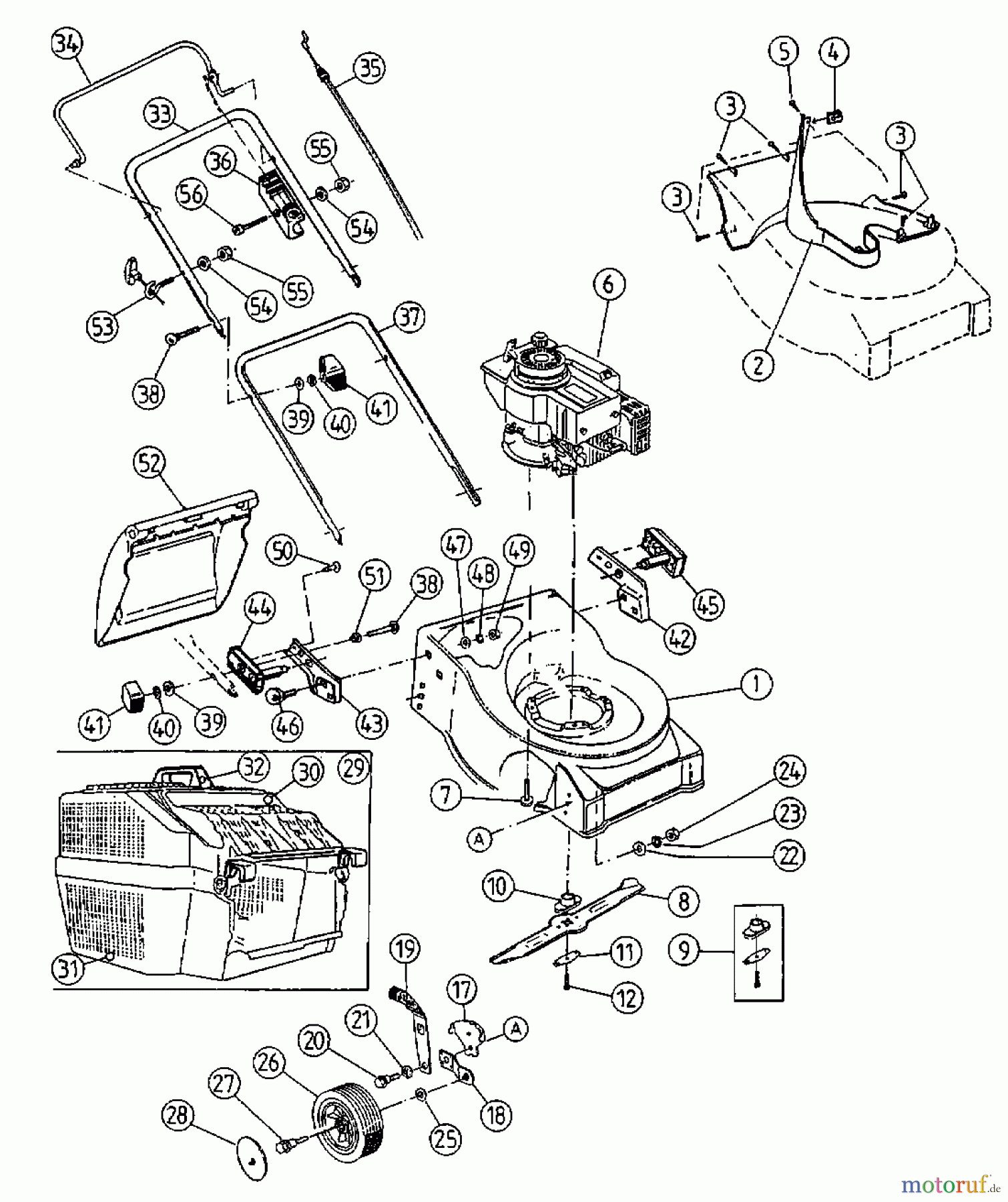  MTD Tondeuse thermique 46 P-4 11C-663A602  (2000) Machine de base