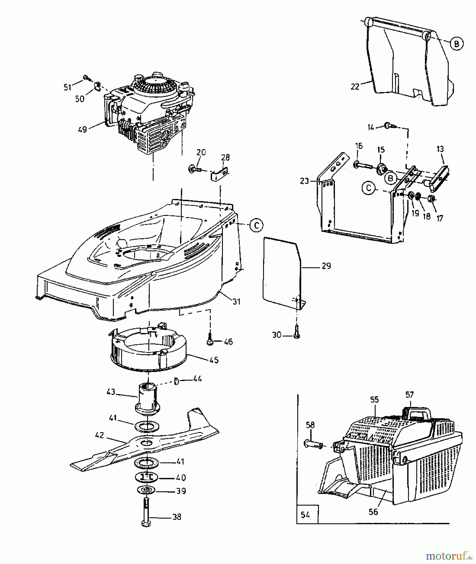  Gutbrod Tondeuse thermique HB 42 11C-L10Z604  (2000) Machine de base