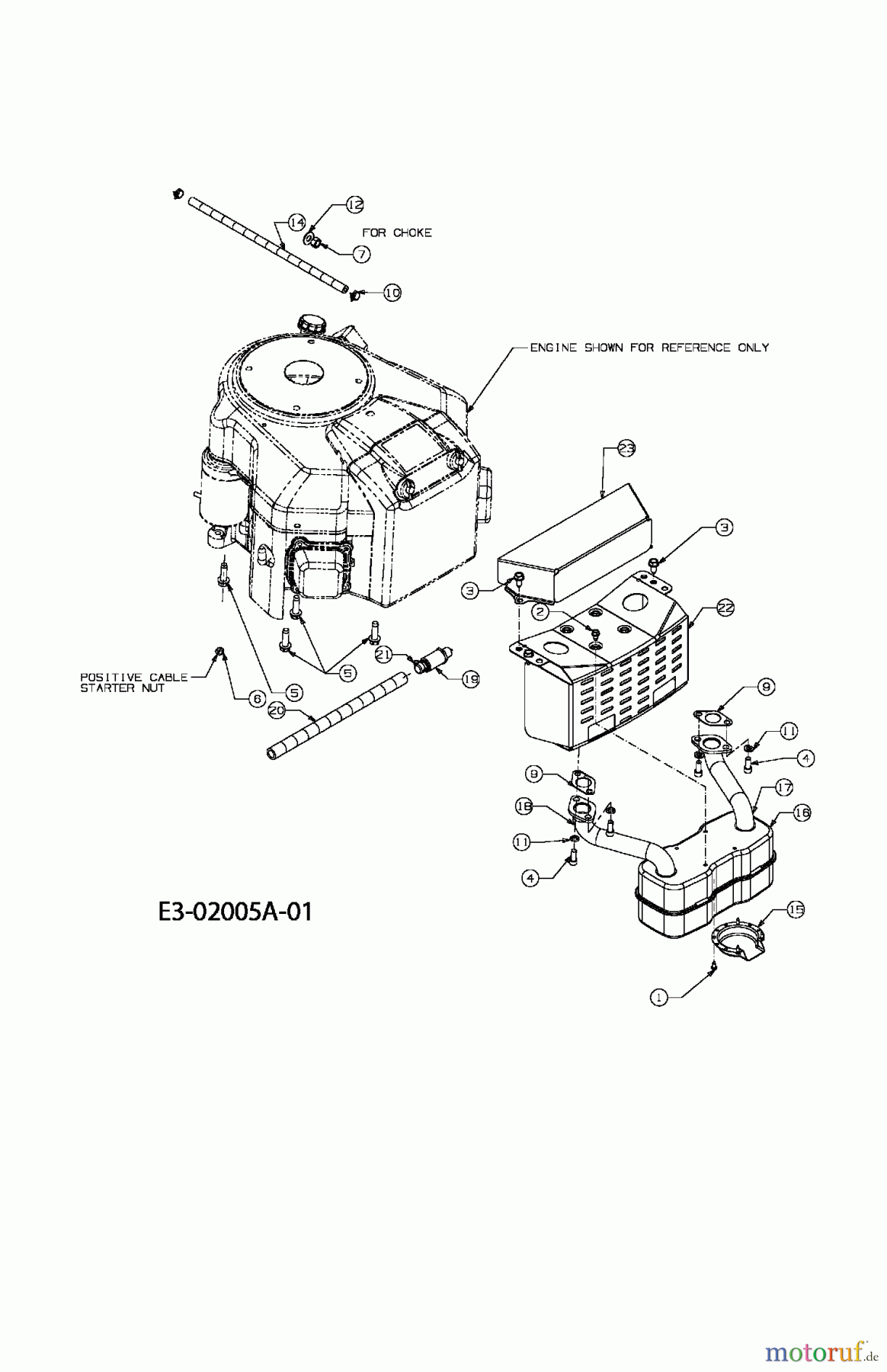  MTD Tracteurs de pelouse SN 180 AT 13B7508N678  (2004) Accessoires moteur