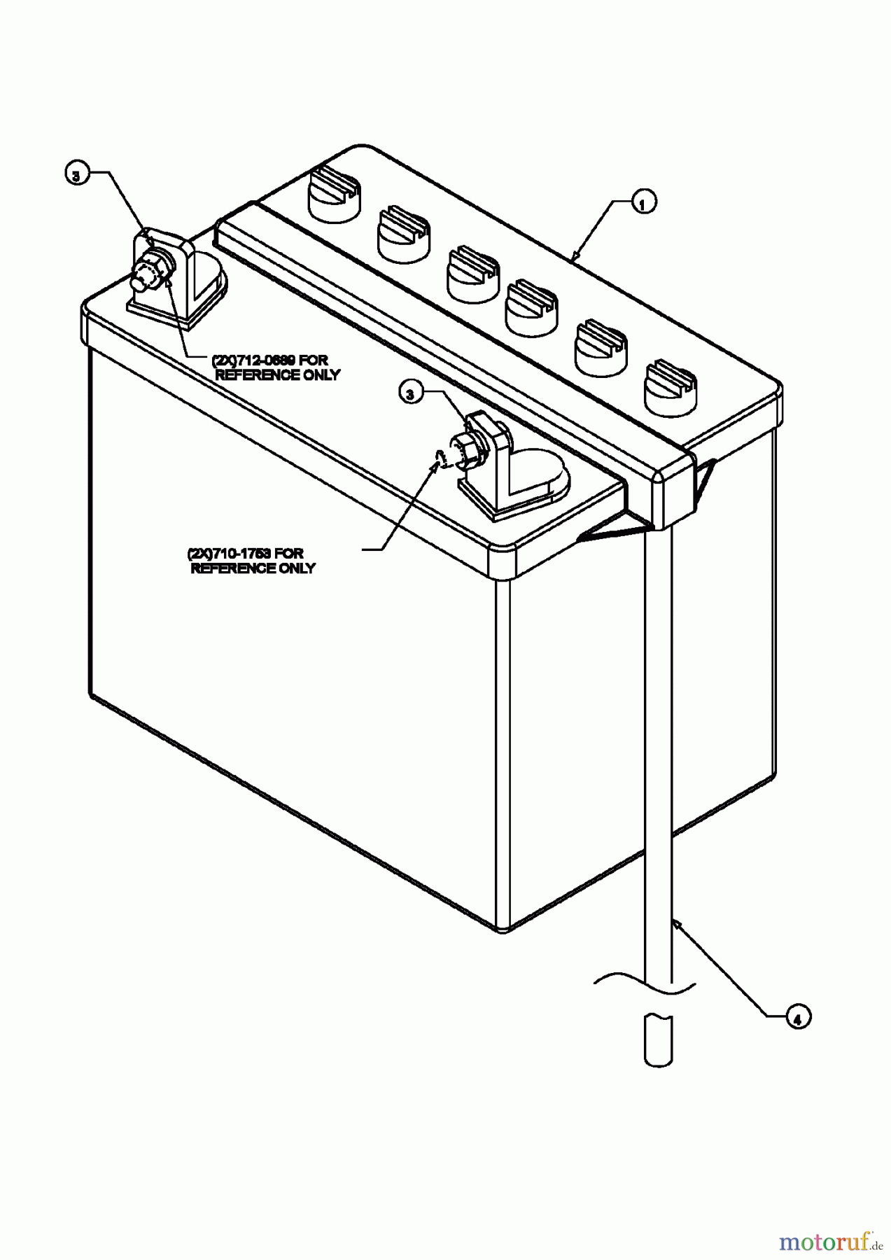  MTD Tracteurs de pelouse RH 150/92 B 13AA488E676  (2004) Batterie