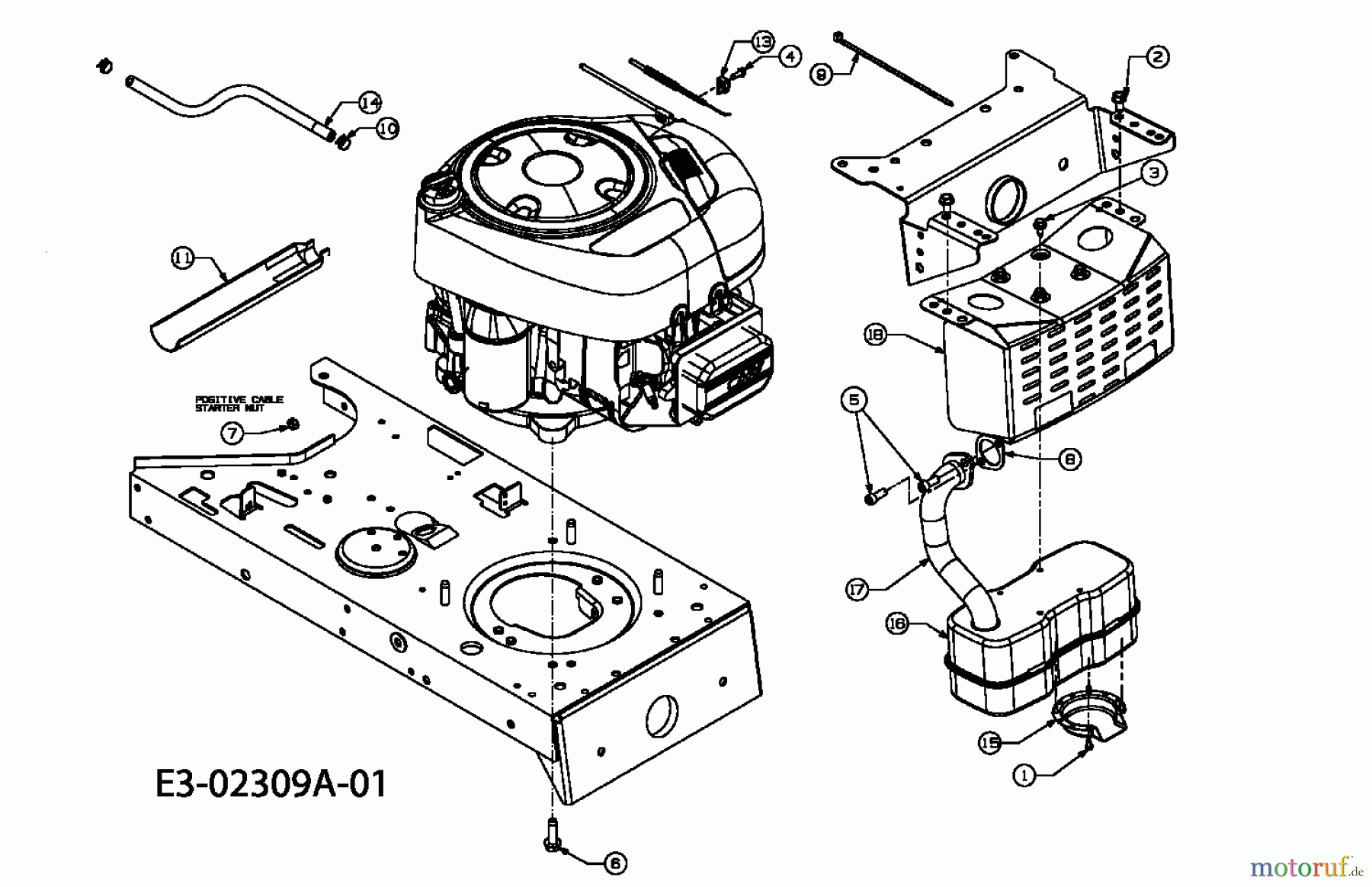  Stiga (MTD) Tracteurs de pelouse 12,5-96 13AC660F647  (2004) Accessoires moteur