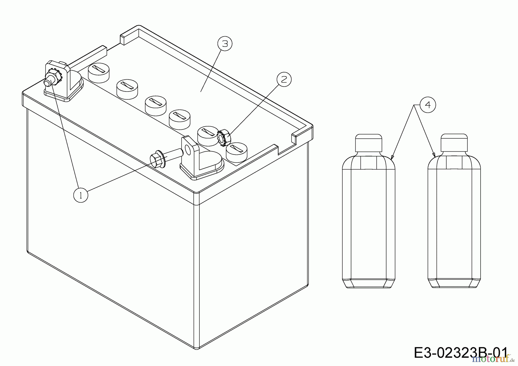  Bolens Tracteurs de pelouse BL 135/96 T 13AH775F684  (2008) Batterie