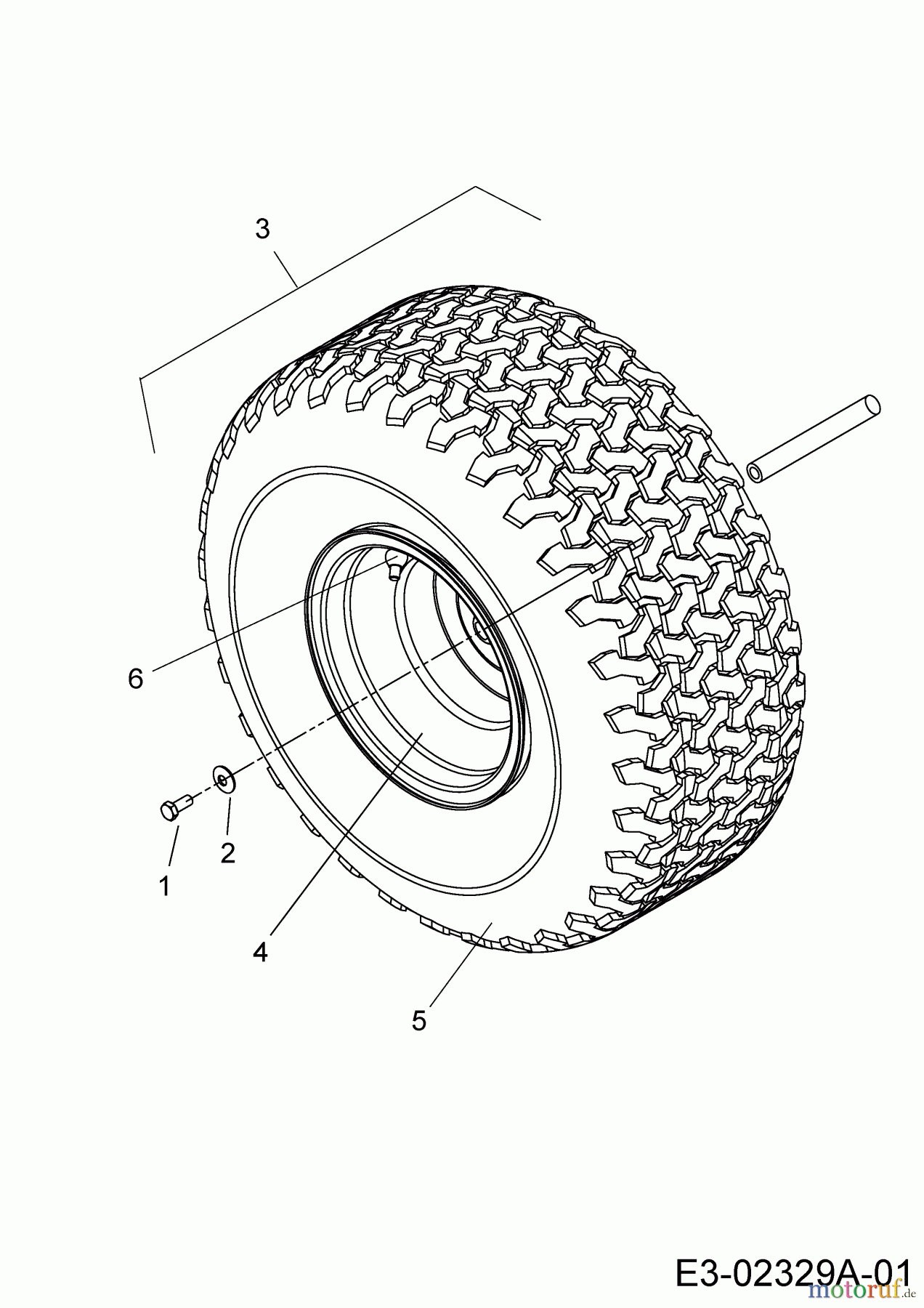  MTD Tracteurs de pelouse 200/107 13A7660G752  (2004) Roues arrière 20x8