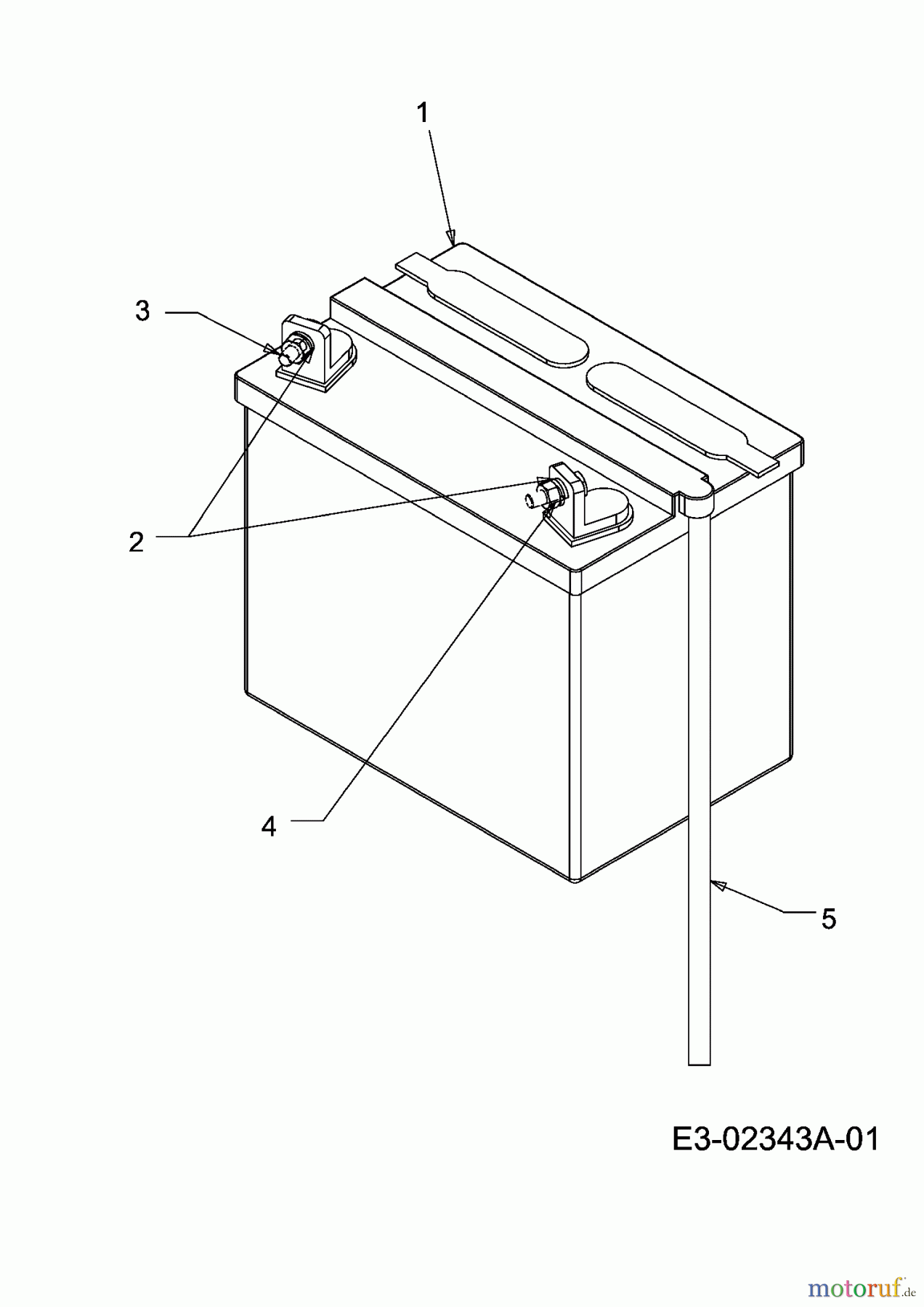  Bolens Tracteurs de pelouse BL 155/92 A 13A3481E684  (2007) Batterie