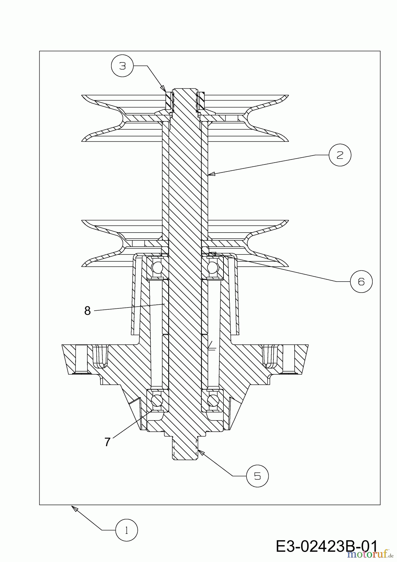 WOLF-Garten Expert Tracteurs de pelouse Expert 122.240 H 13AI91WJ650 (2012) Palier 618-04162B