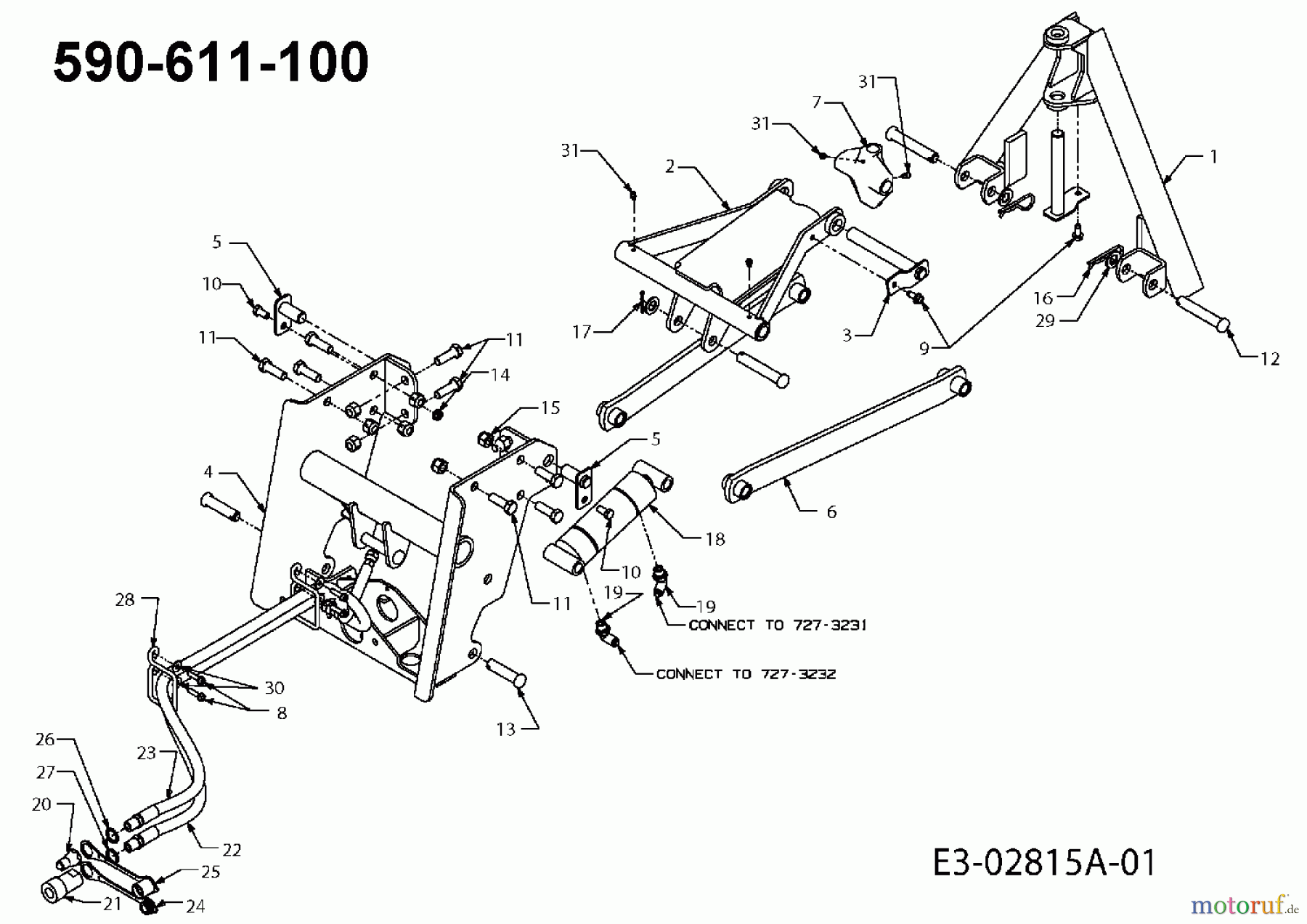  MTD Accèssoires Accessoires tracteurs compact Fraises à neige 619 - 54