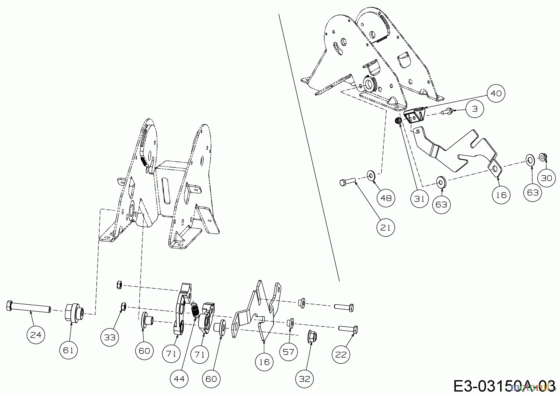  Cub Cadet Zero Turn XZ2 127 17AICBYQ603  (2018) Dérangement axe de direction