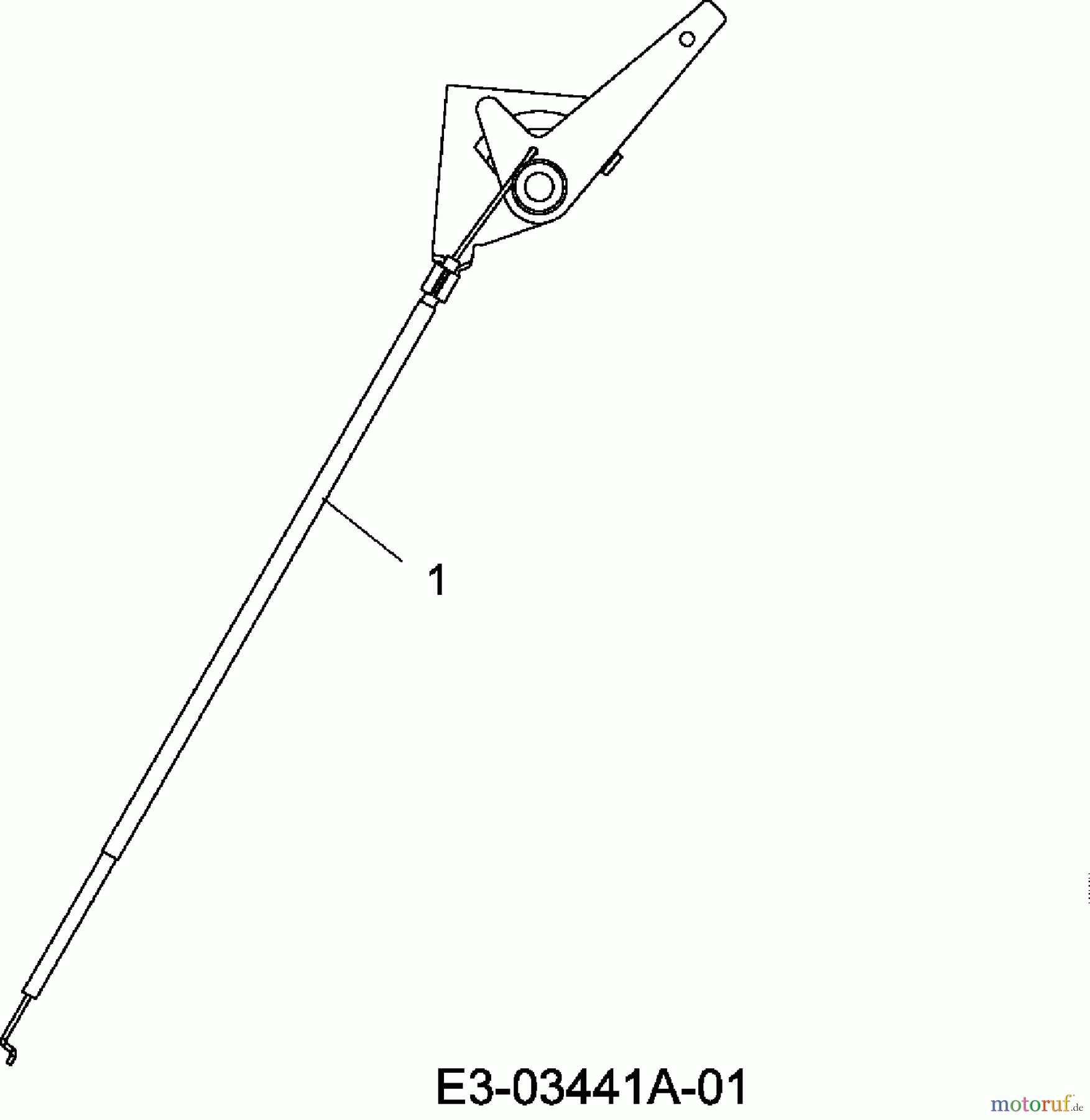 Cub Cadet Tracteurs de pelouse CC 1000 RD 13A951CN603 (2008) Cable de gaz