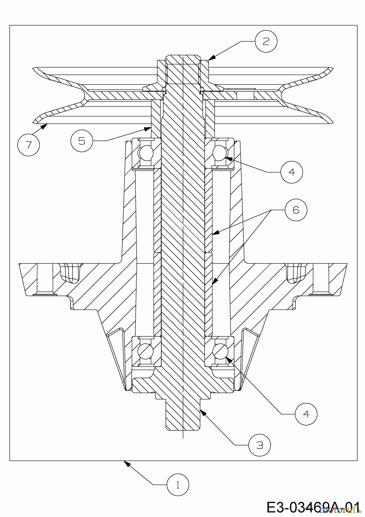  Cub Cadet Zero Turn RZT 54 17AICACK603  (2015) Palier 618-05137