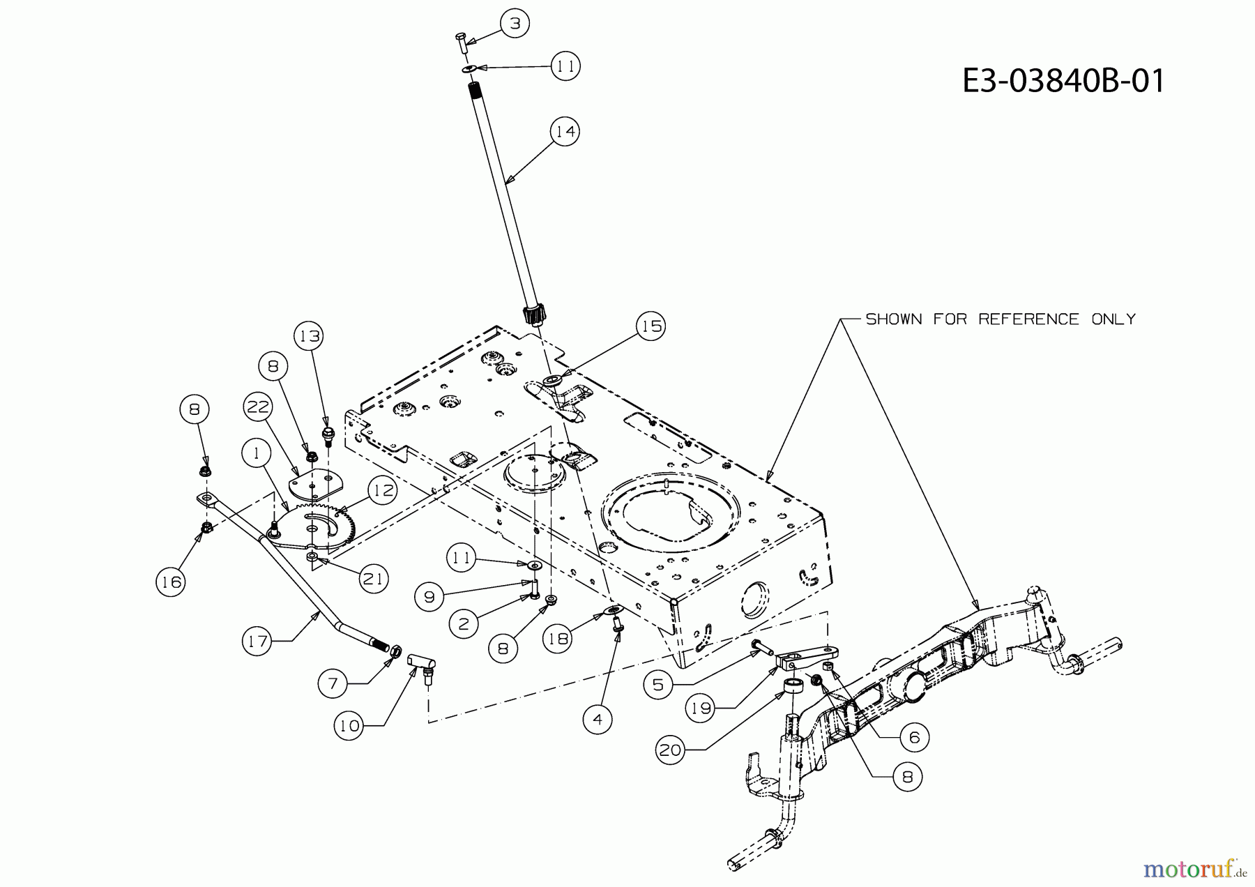  Raiffeisen Tracteurs de pelouse RMH 7200-105 H 13AT717N628  (2010) Système direction