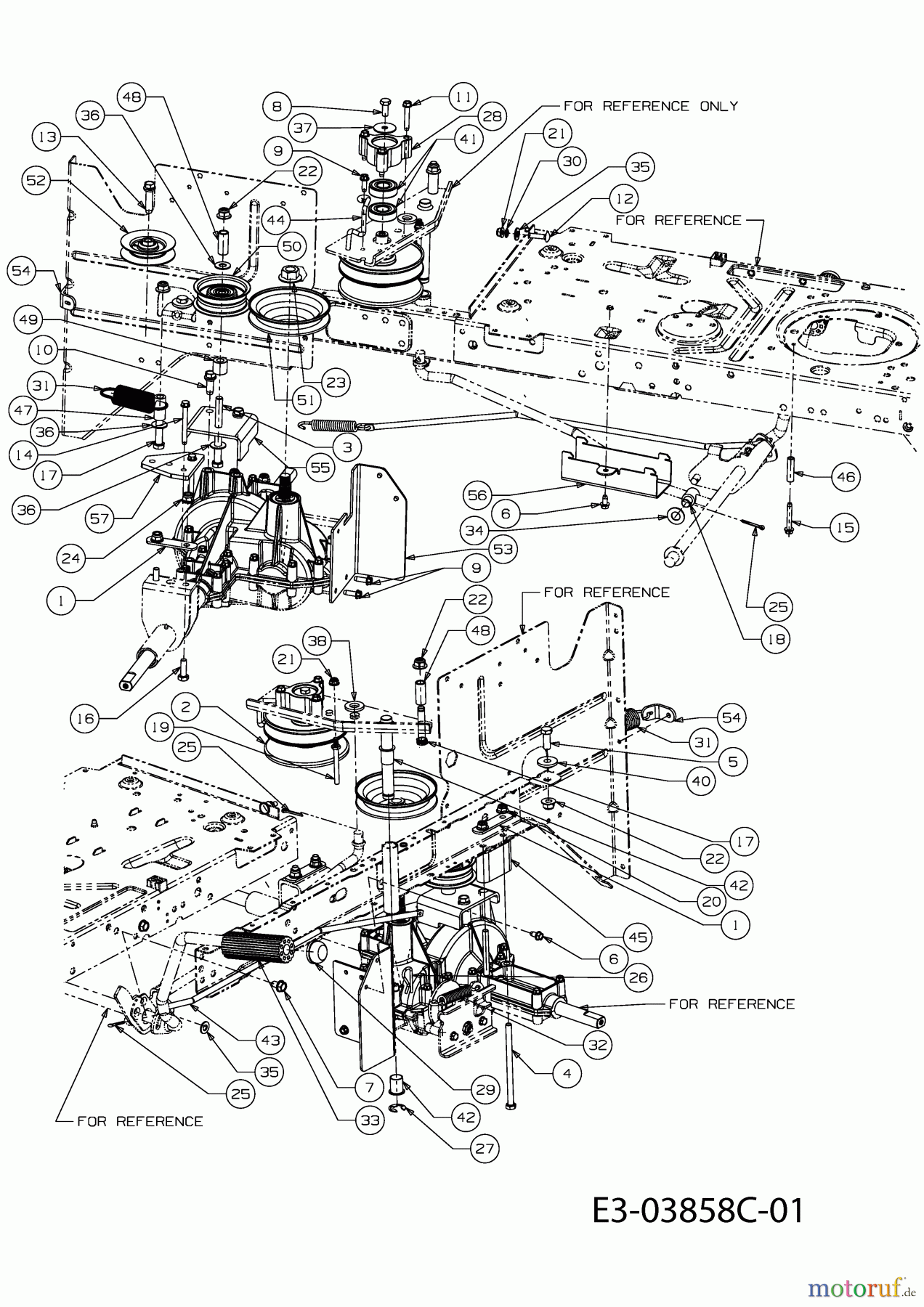  Rasor Tracteurs de pelouse 125/76 T 13AH775C618  (2010) Entraînement de roulement, Variateur