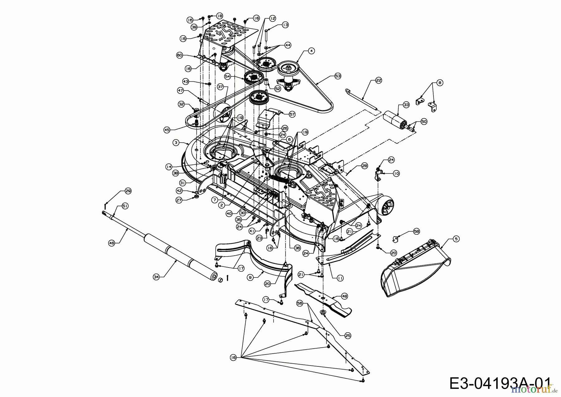  Cub Cadet Zero Turn RZT 54 17AI2ACK603  (2008) Plateau de coupe K (54