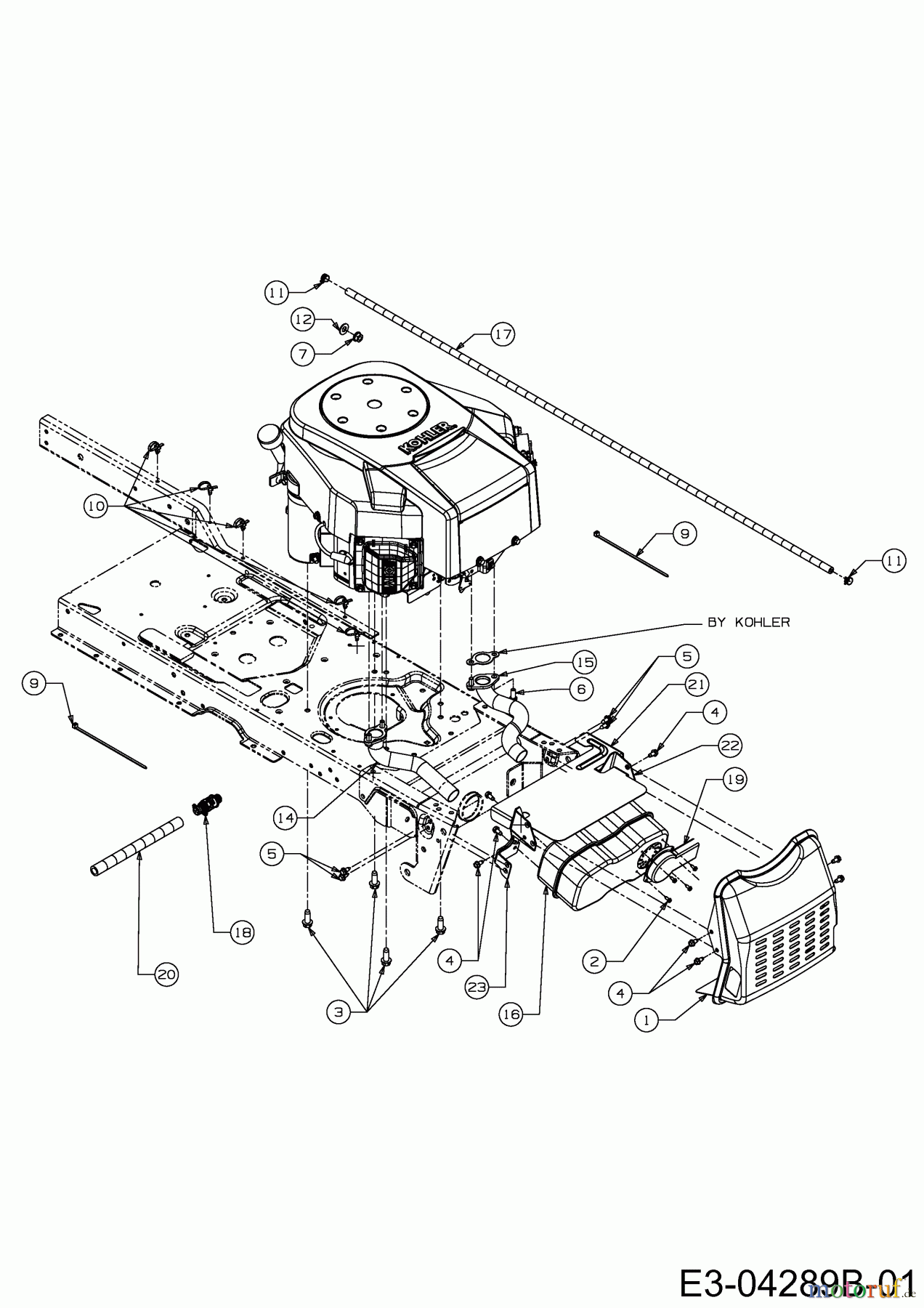  Cub Cadet Zero Turn i 1050 17AF9BKP330  (2013) Accessoires moteur