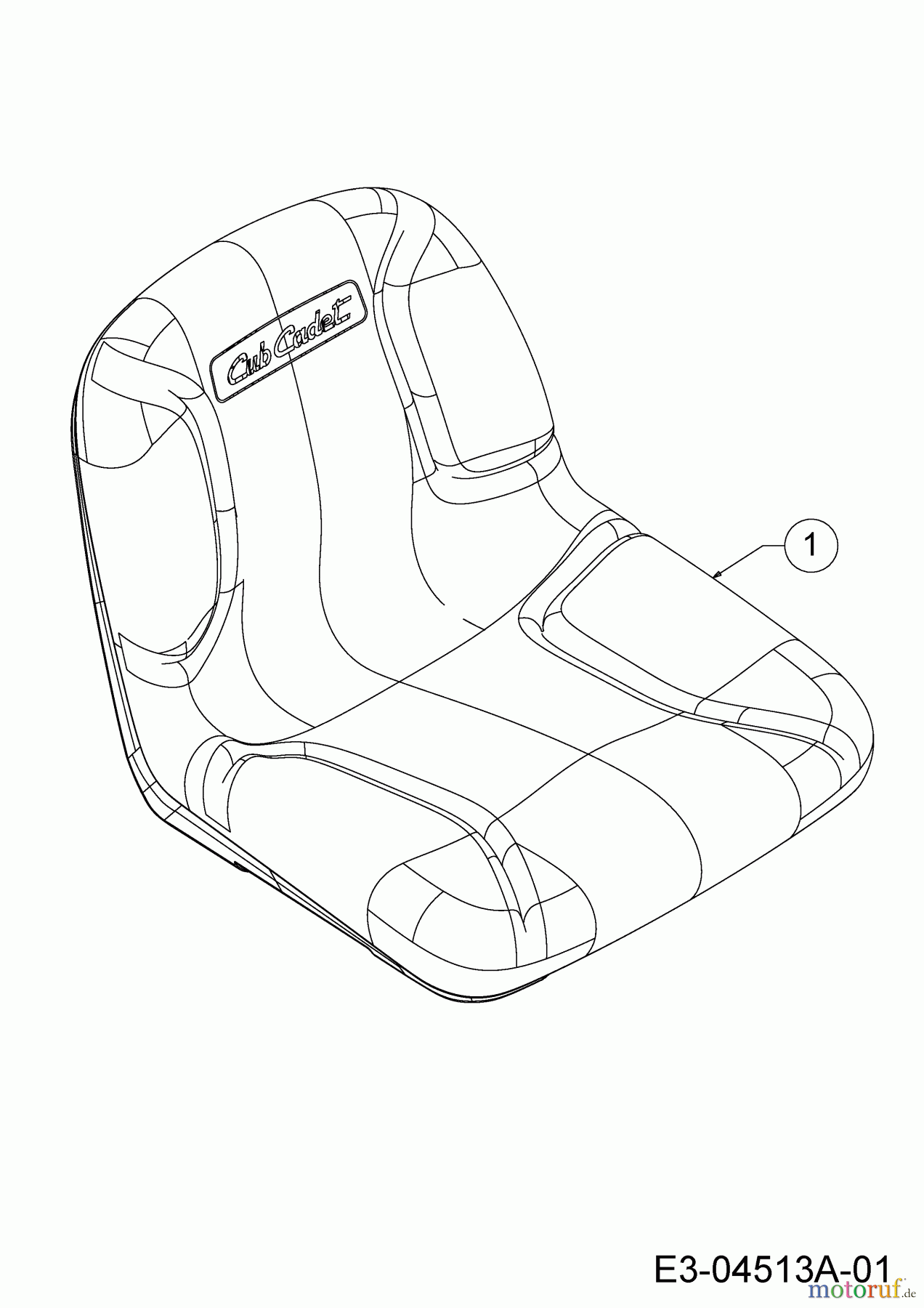  Cub Cadet Tracteurs de pelouse CC 1018 AN 13HD90AN603  (2015) Siège